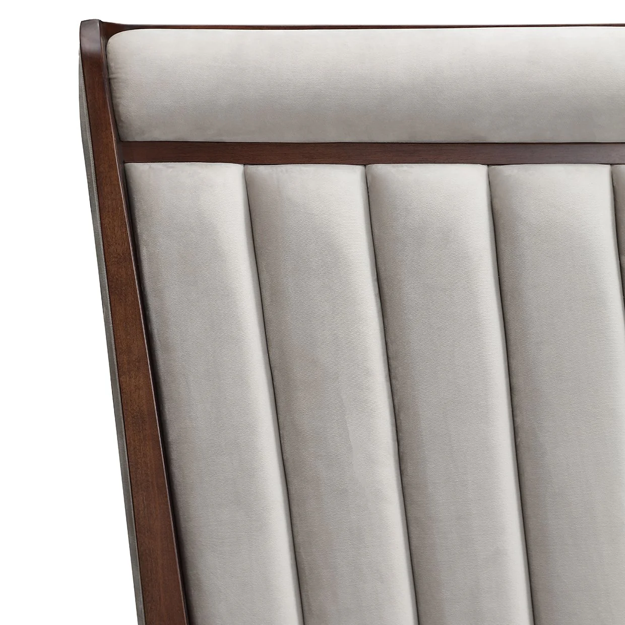 Houston Eastern King Channel Tufted Panel Bed - Porcini/Walnut - Image 7