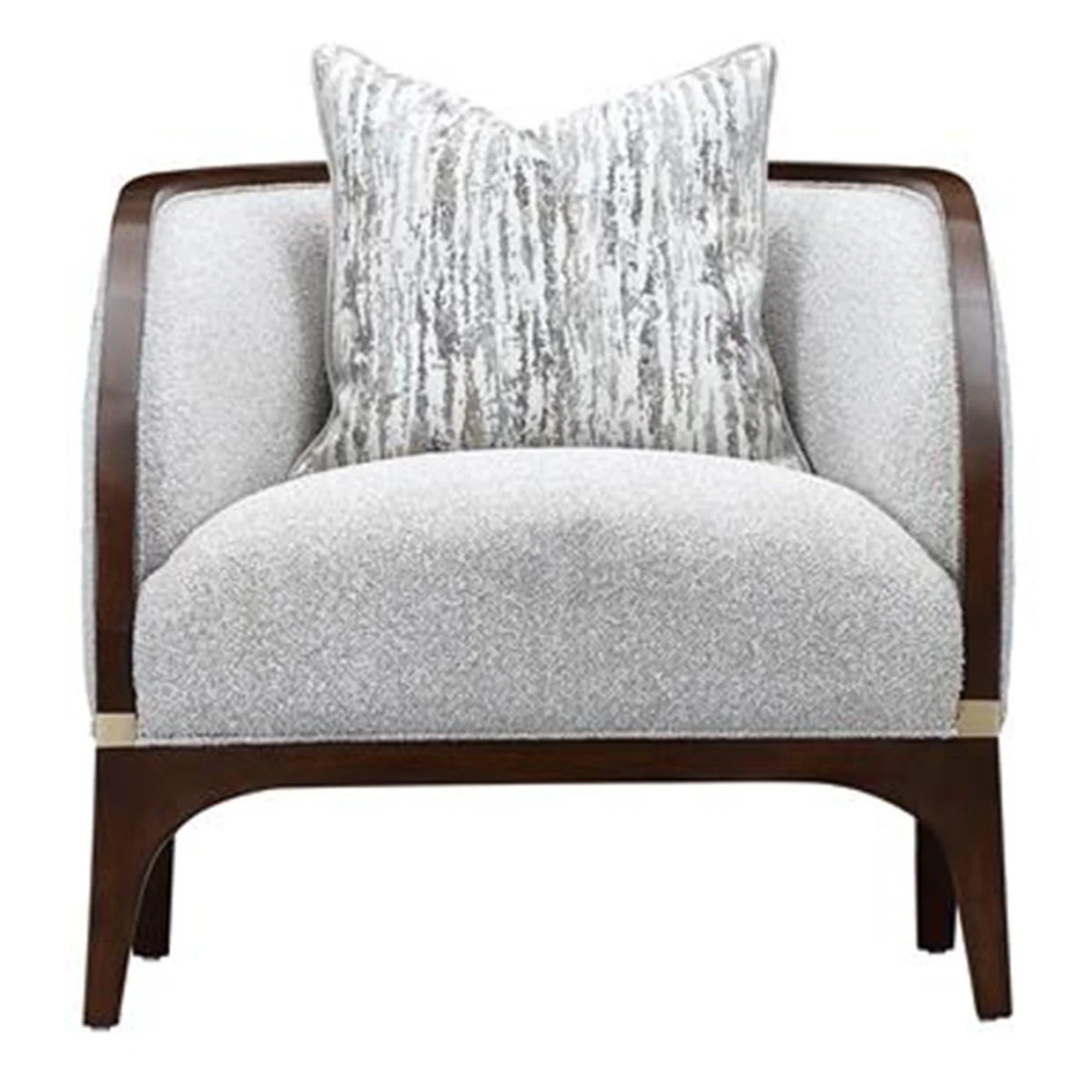 Houston Matching Chair - Pebble/Walnut