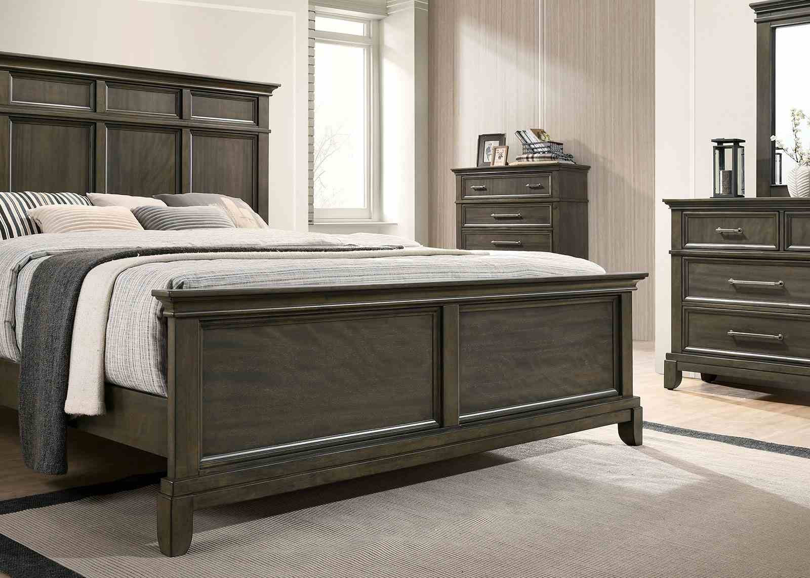 Houston Queen Bed, Gray - Image 2
