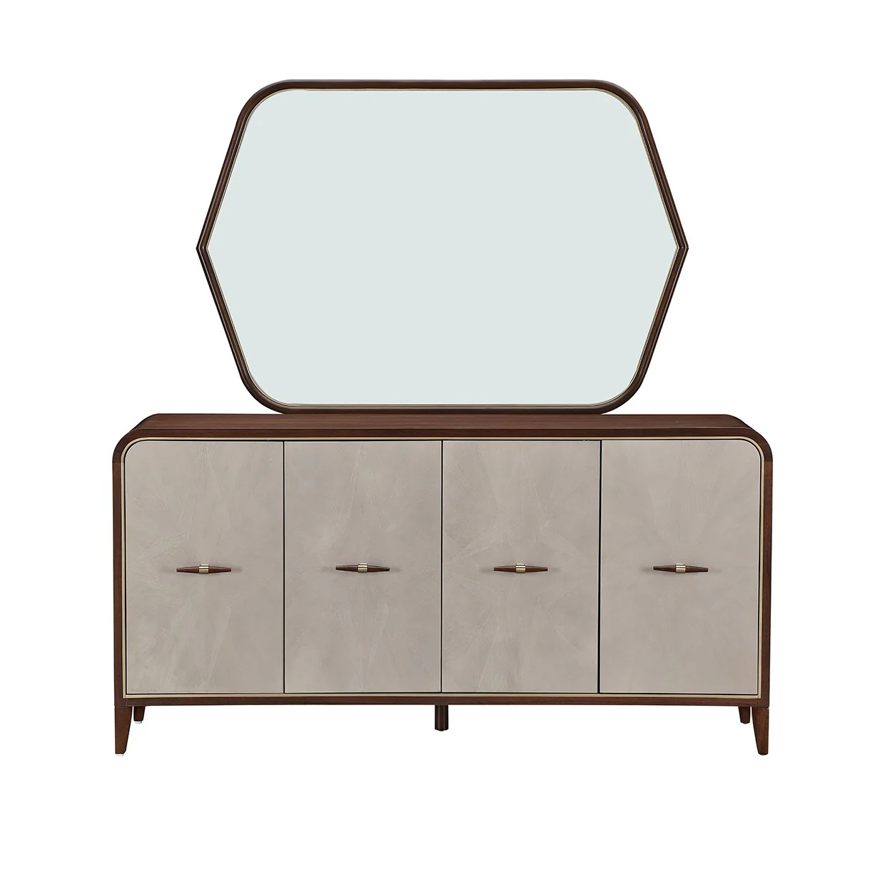 Houston Sideboard with Mirror - Walnut