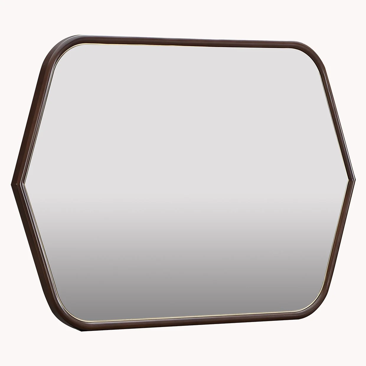 Houston Wall Mirror - Walnut - Image 4