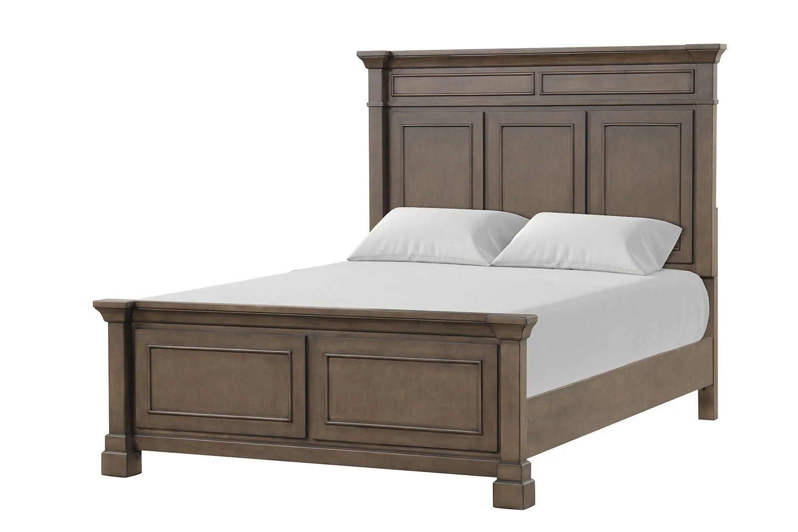 Huddersfield E.King Bed, Dark Walnut - Image 4