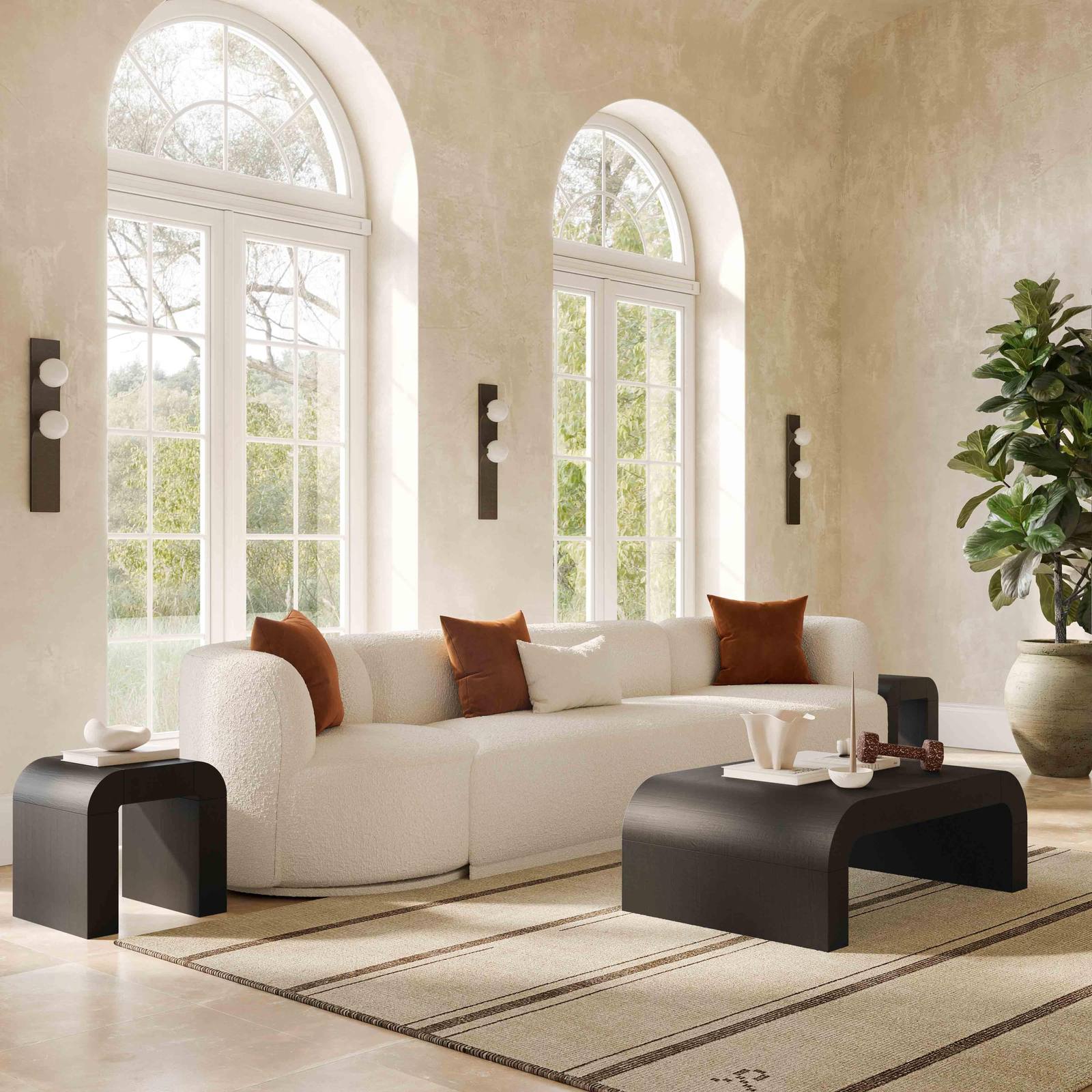 Hump Black Coffee Table - Image 2