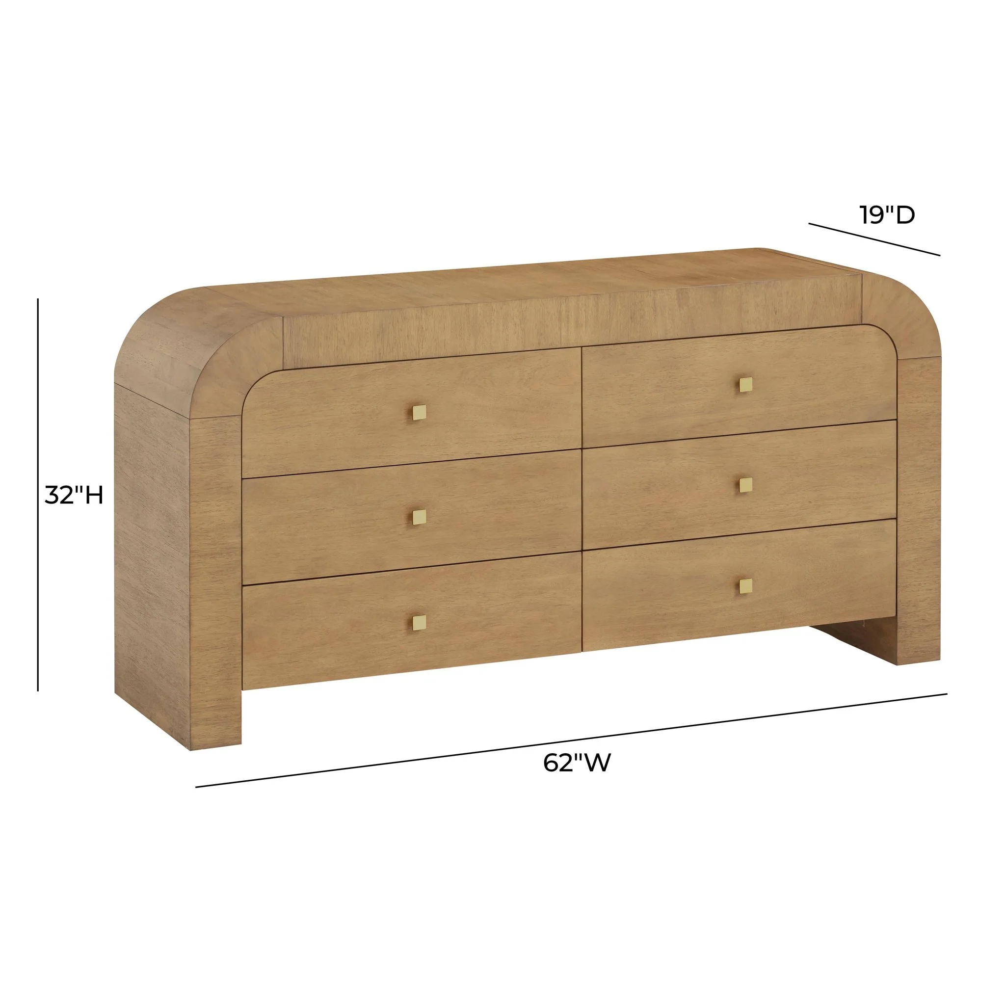 Hump Natural 6-Drawer Dresser - Image 10