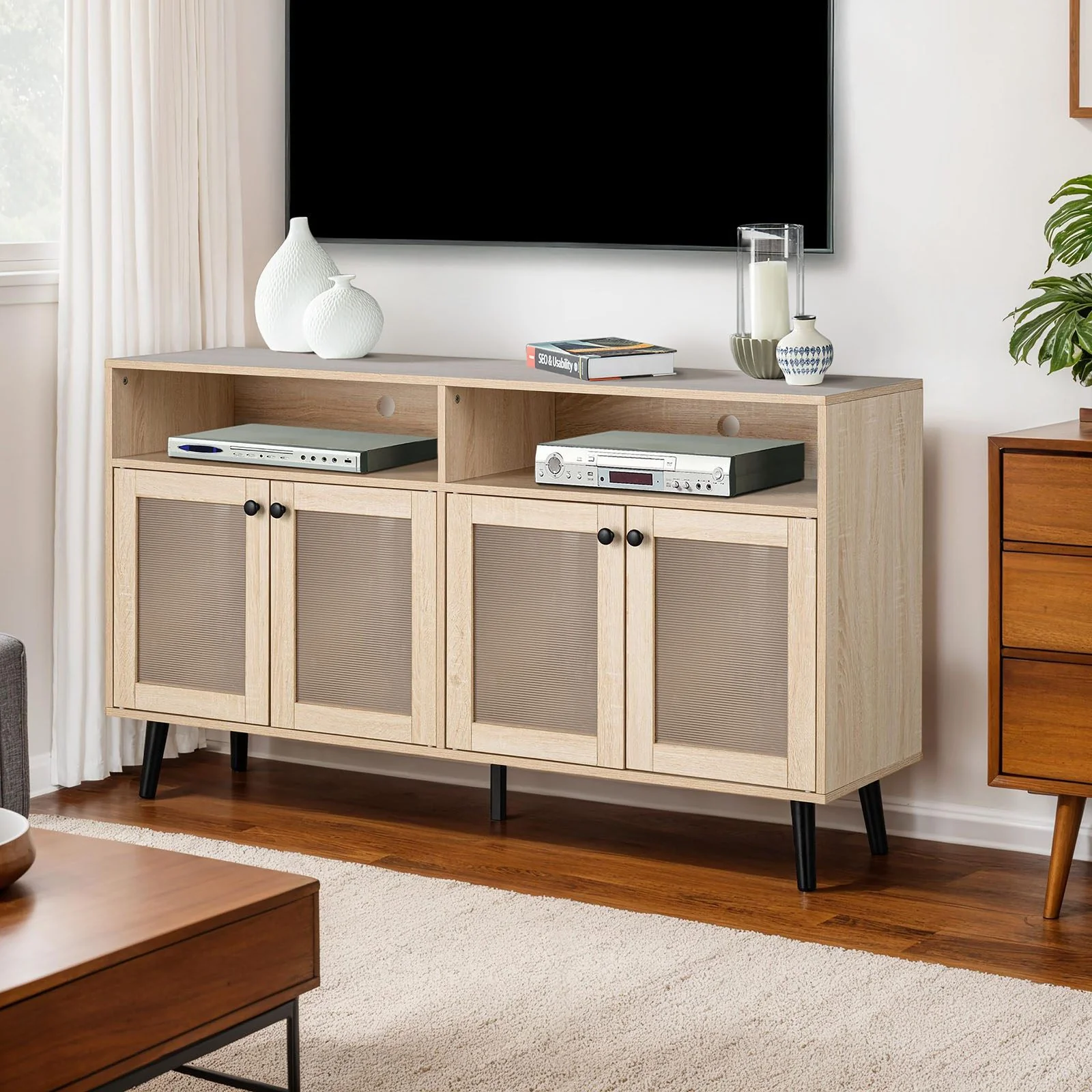 Idanha TV Stand, Natural