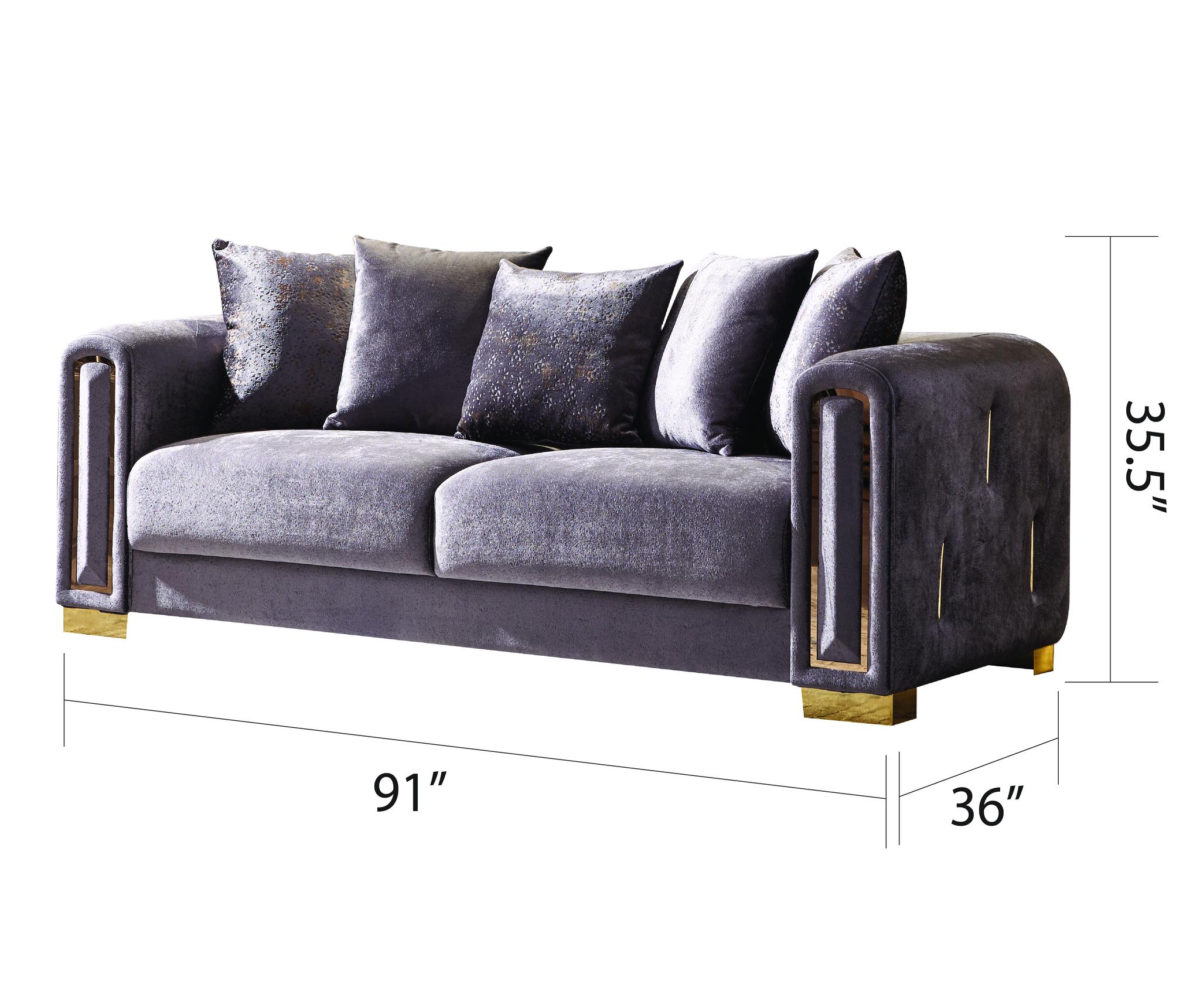 Impreza Sofa Silver - Image 2