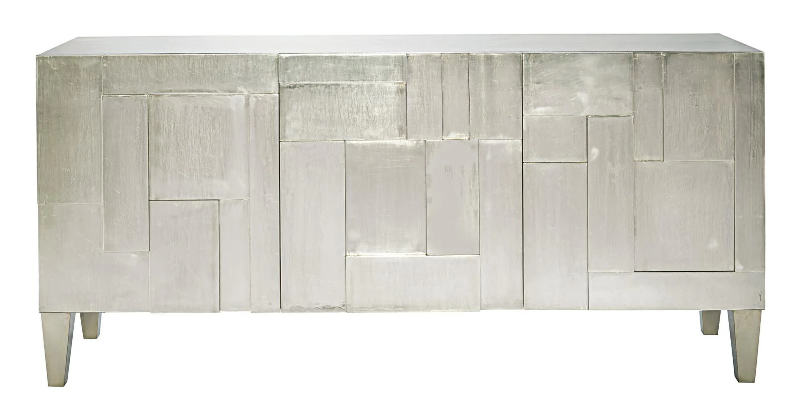 Interiors Carleton Entertainment Console in German Silver 369-870