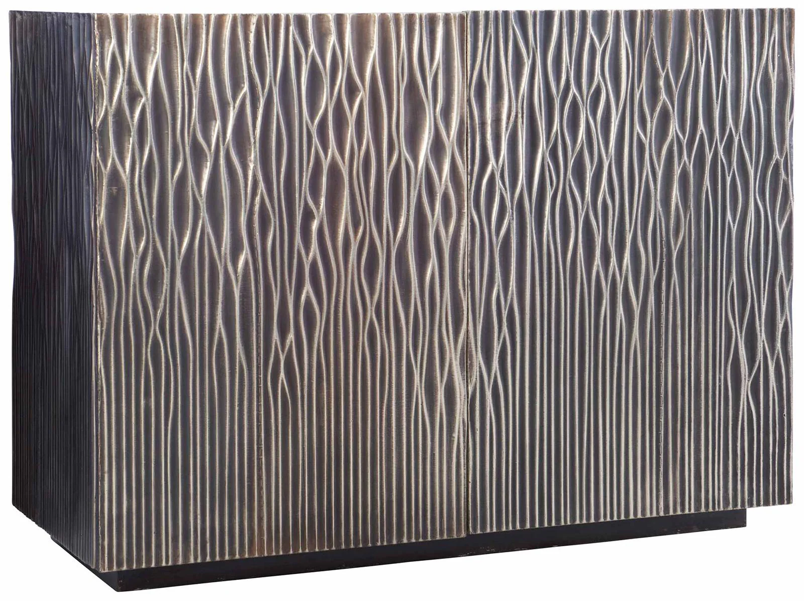 Interiors Skylar Door Chest in Antique Silver 301-118
