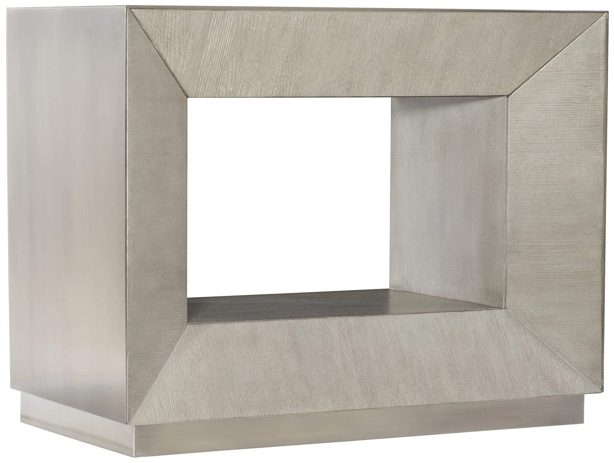 Interiors Trane Nightstand in Tarnished Nickel 396-219
