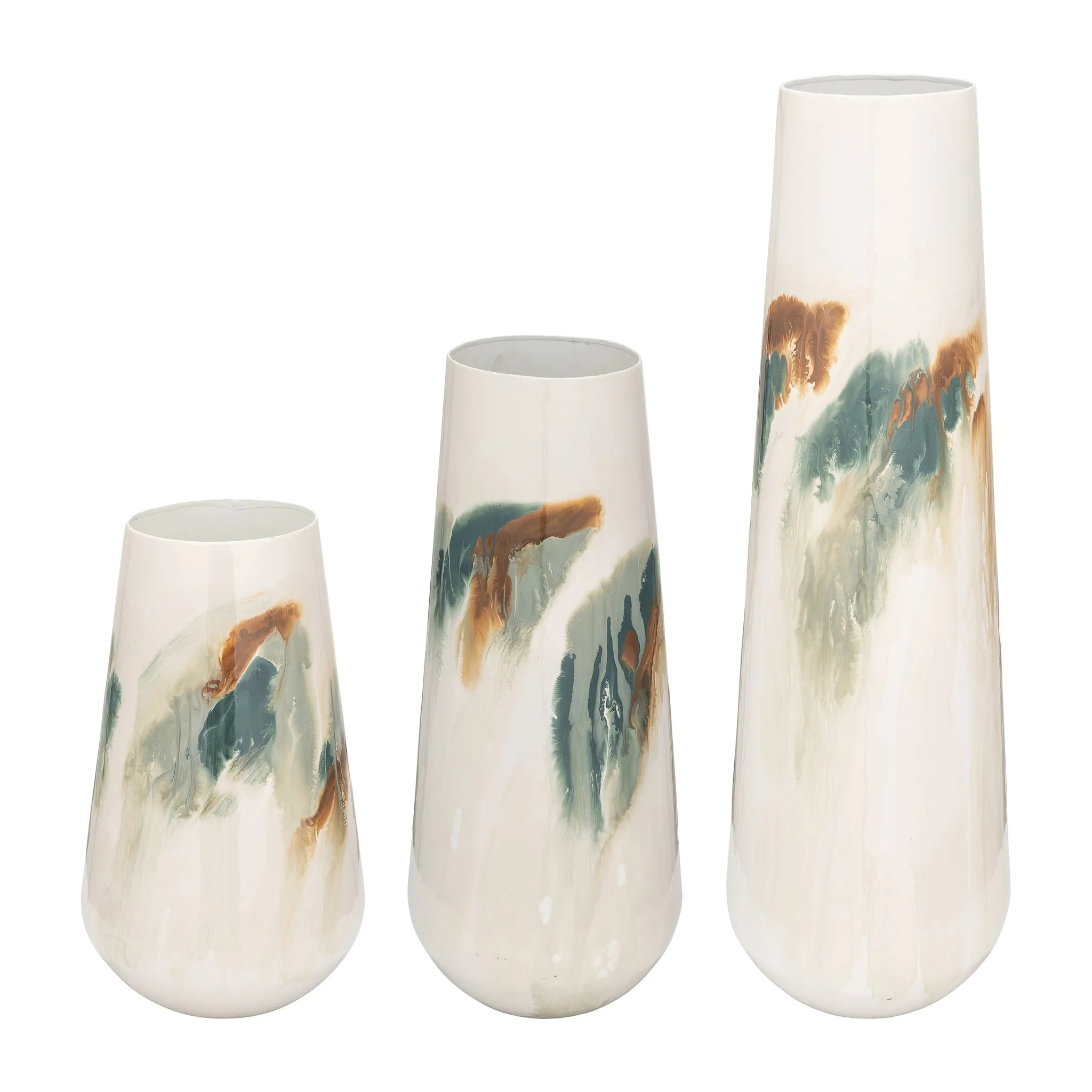 Iron,23"h,colored Stained Vase,white - Image 6