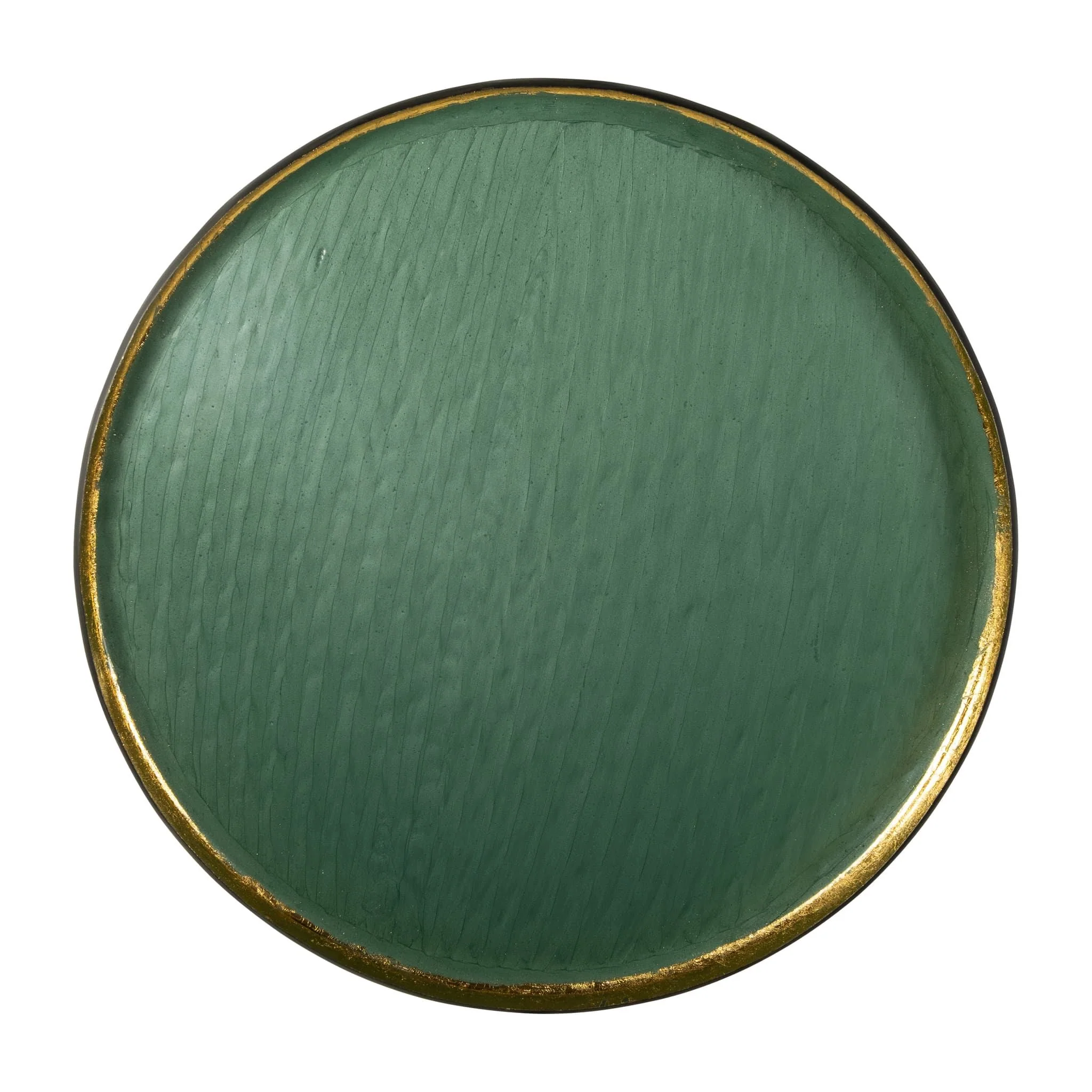 Iron, 29"circle Wall Deco,blue
