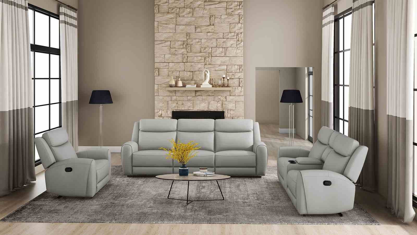 Jacobus Recliner, Light Gray - Image 2