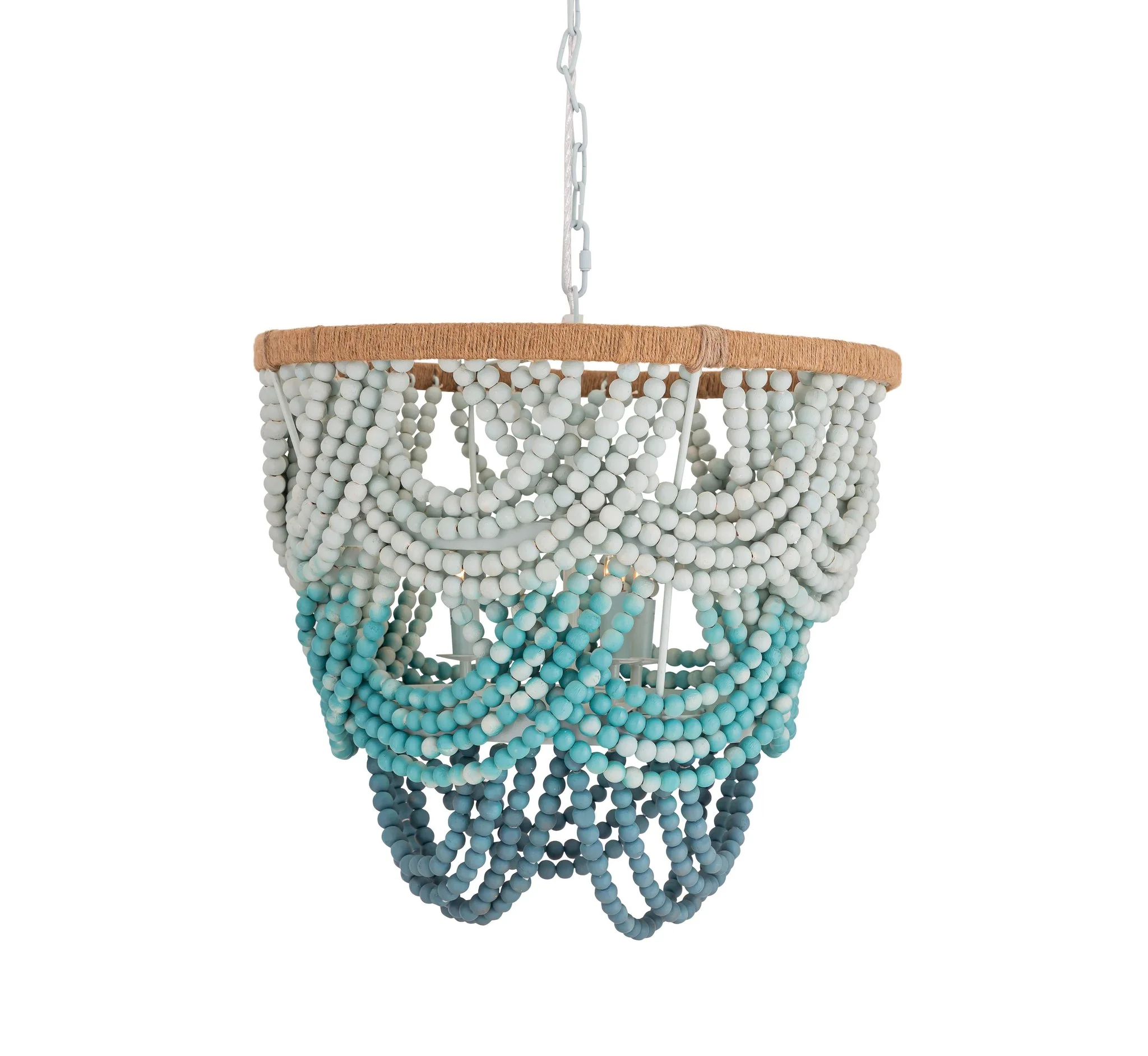 Jade Beaded Chandelier - Image 4
