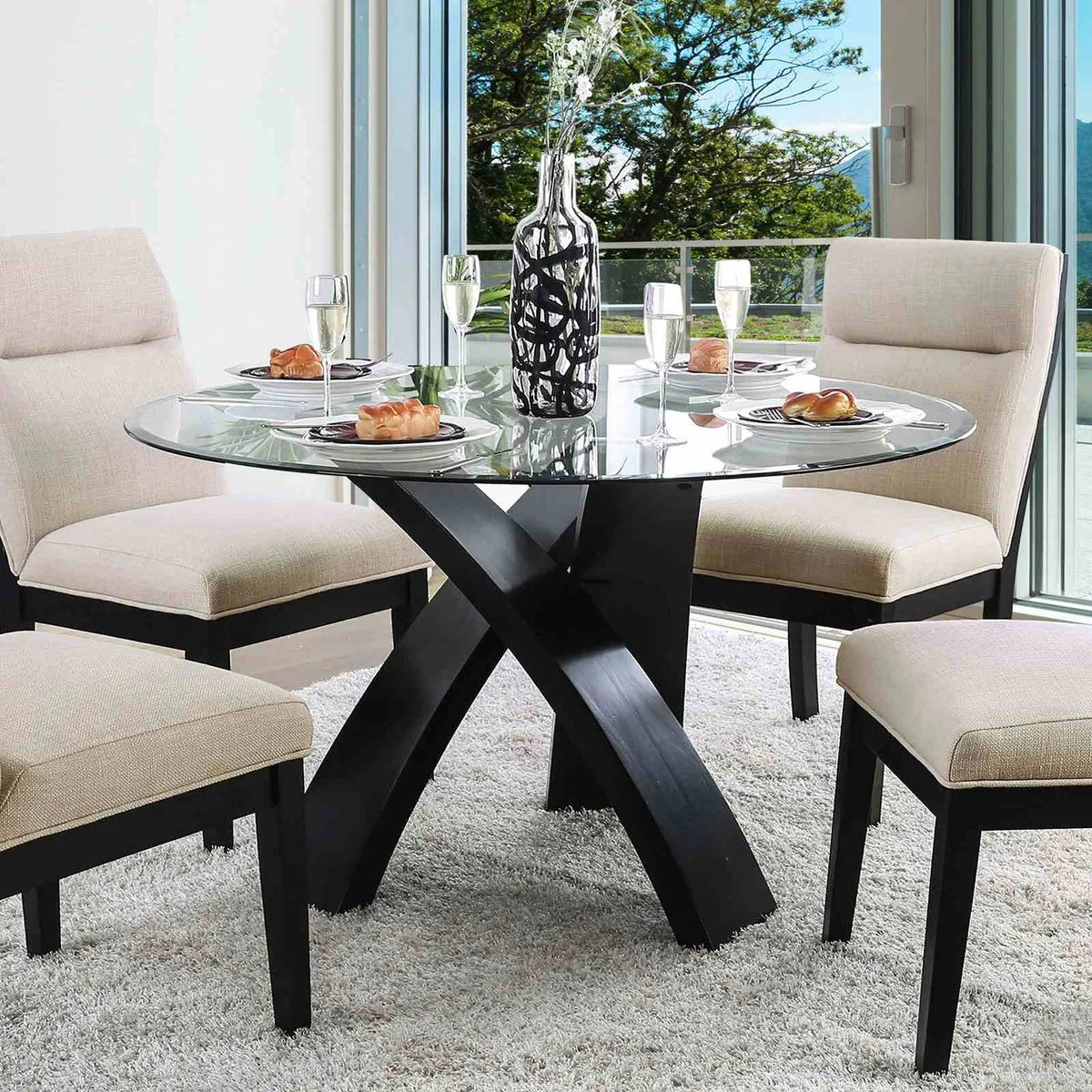 Jasmin 5 Pc. Round Dining Table Set - Image 3
