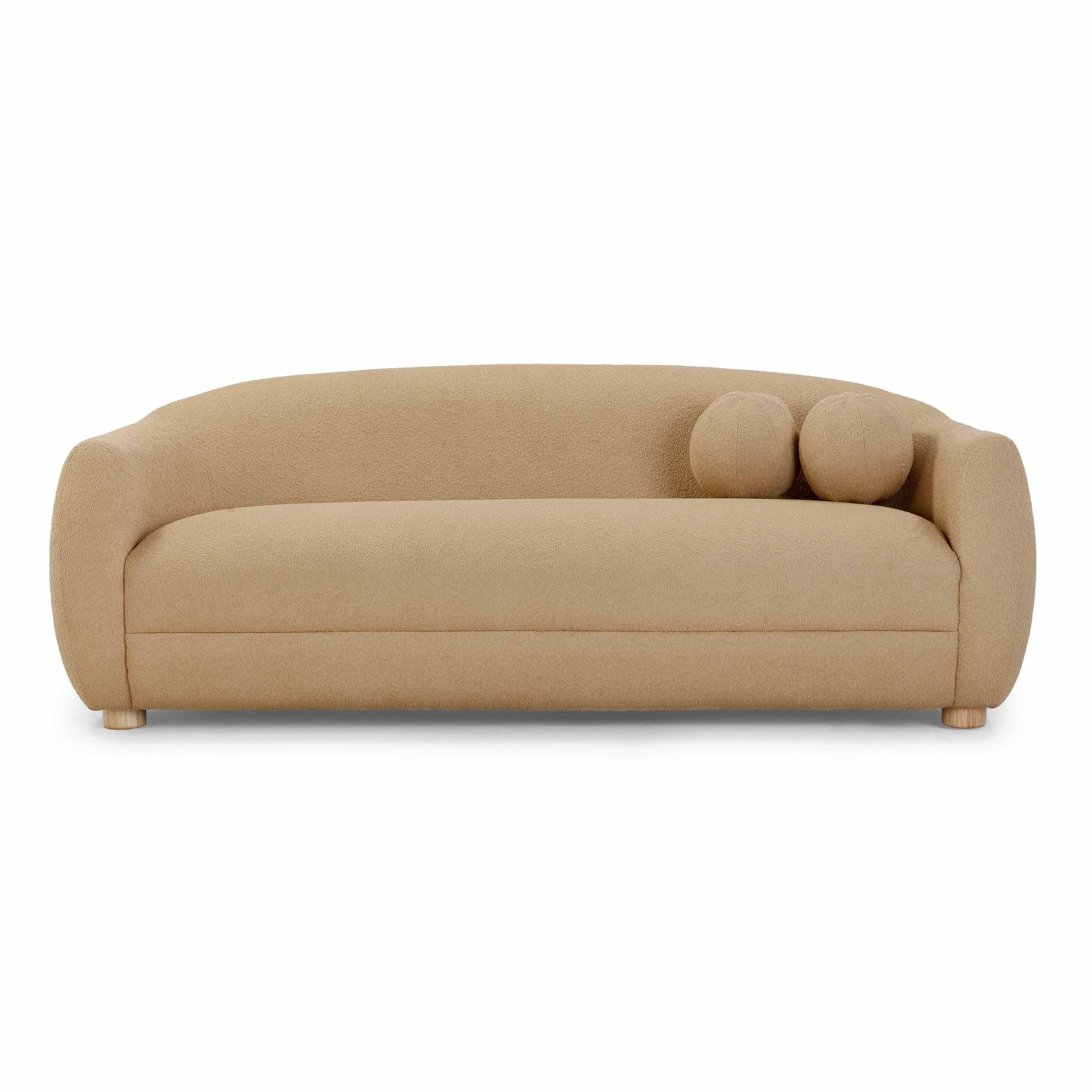 Judy Honey Boucle Sofa - Image 4