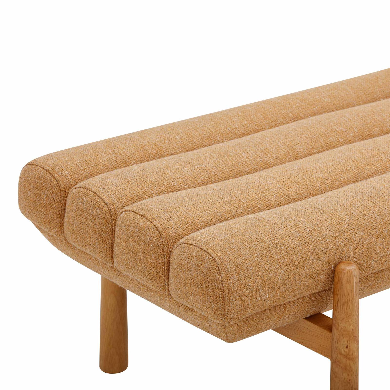 Julianna Sunflower Yellow Heavy Linen Bench - Image 5