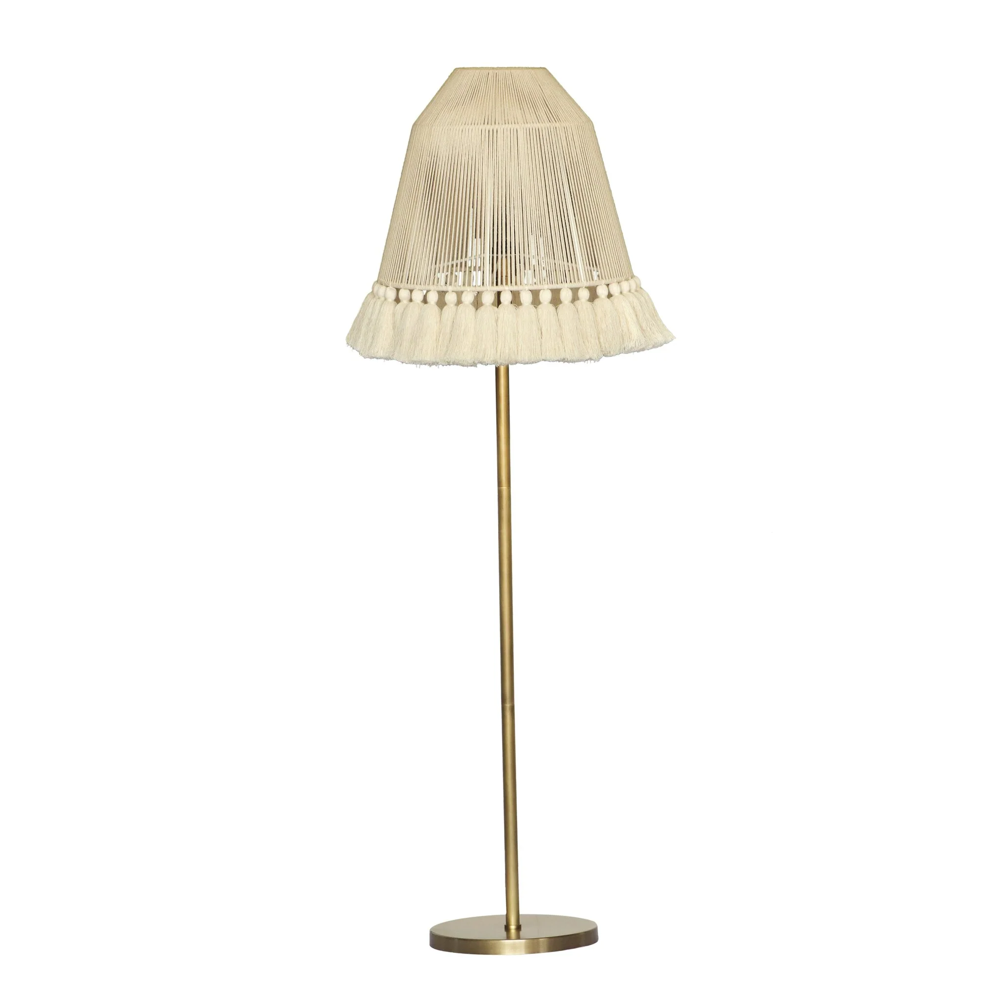 June White Tall Floor Lamp