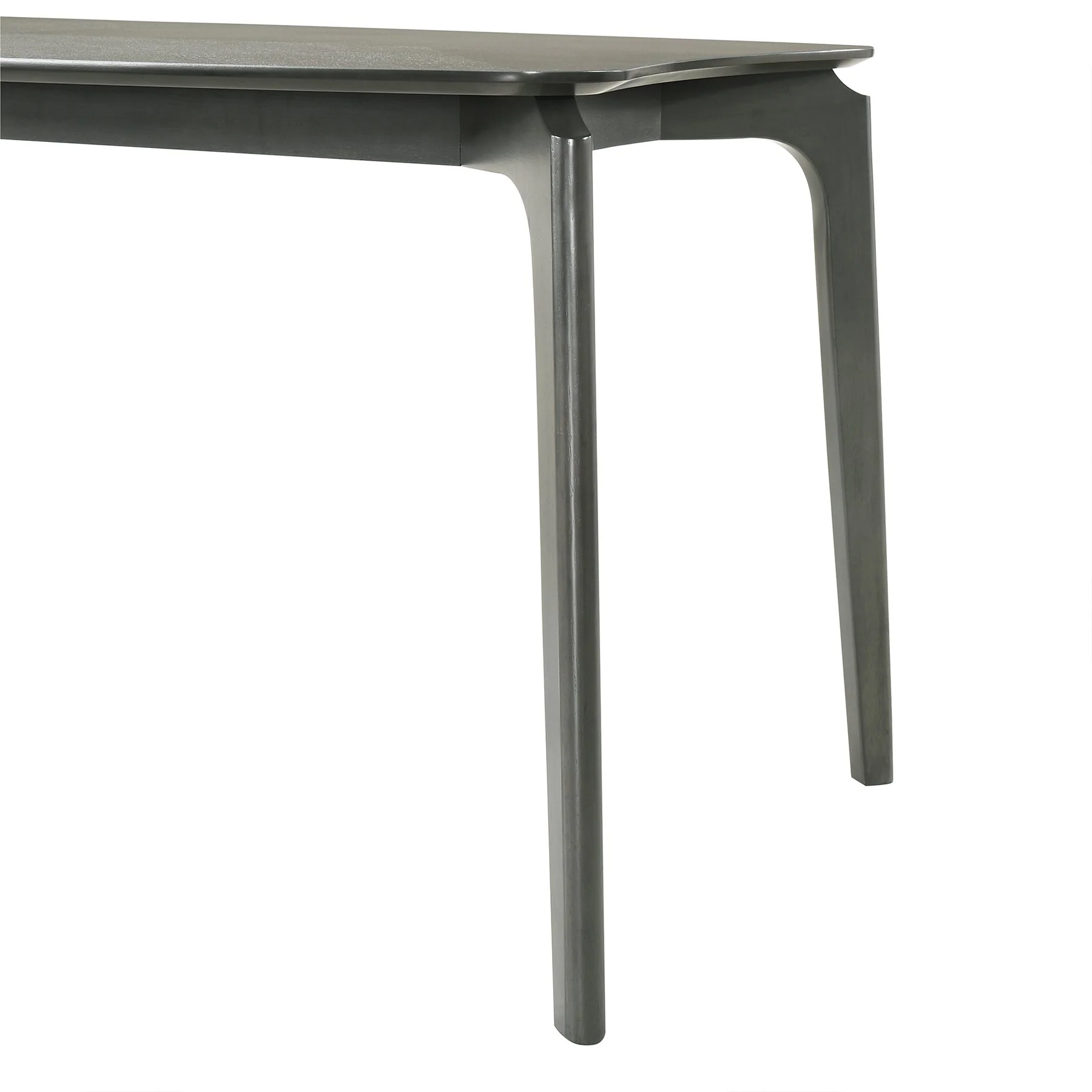 Kalia 5 Piece Wood Dining Set in Gray Finish with Gray Fabric - Image 9
