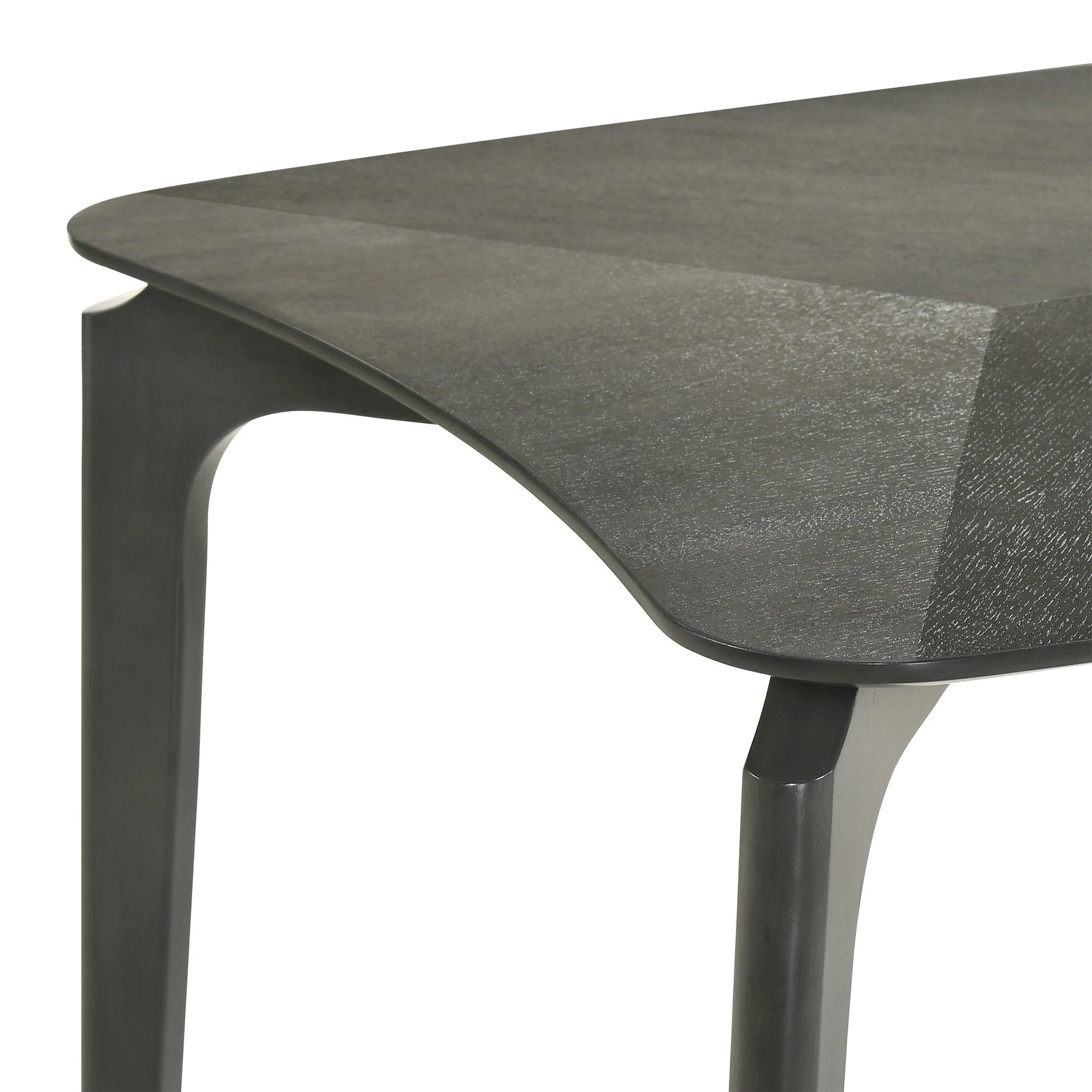 Kalia 7 Piece Wood Dining Set in Gray Finish with Gray Fabric - Image 8