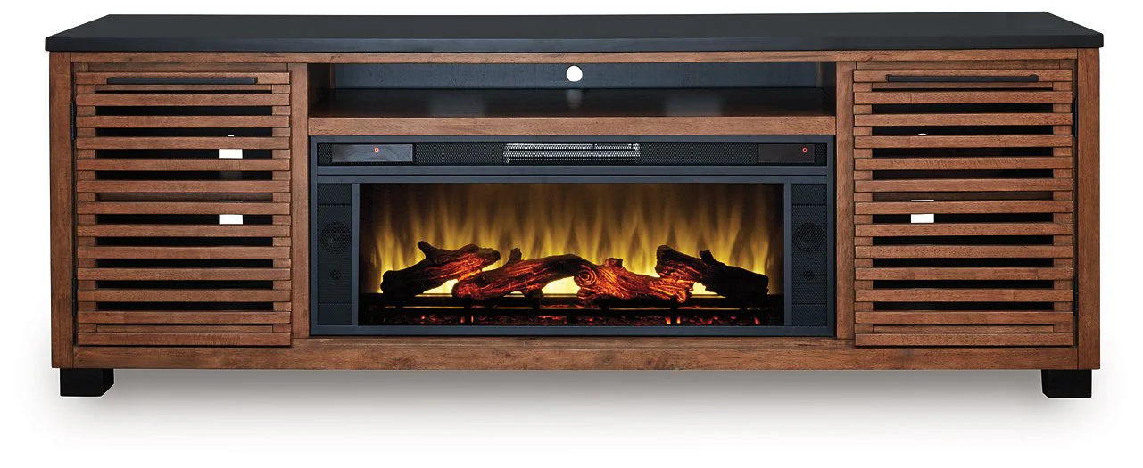 Kallari 84" TV Stand with Electric Fireplace - Image 3