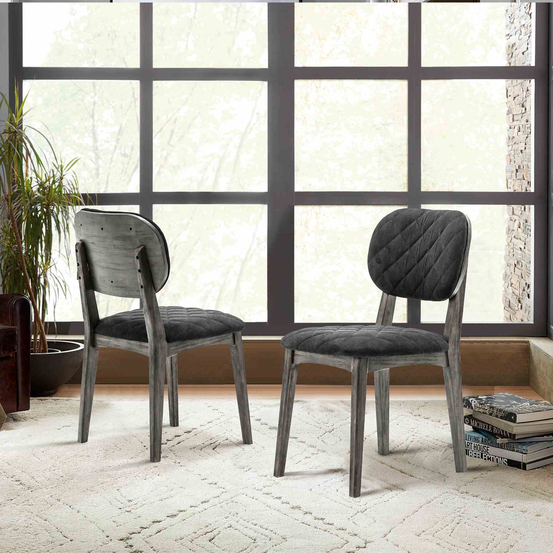 Katelyn Midnight Open Back Dining Chair - Set of 2 - Image 9