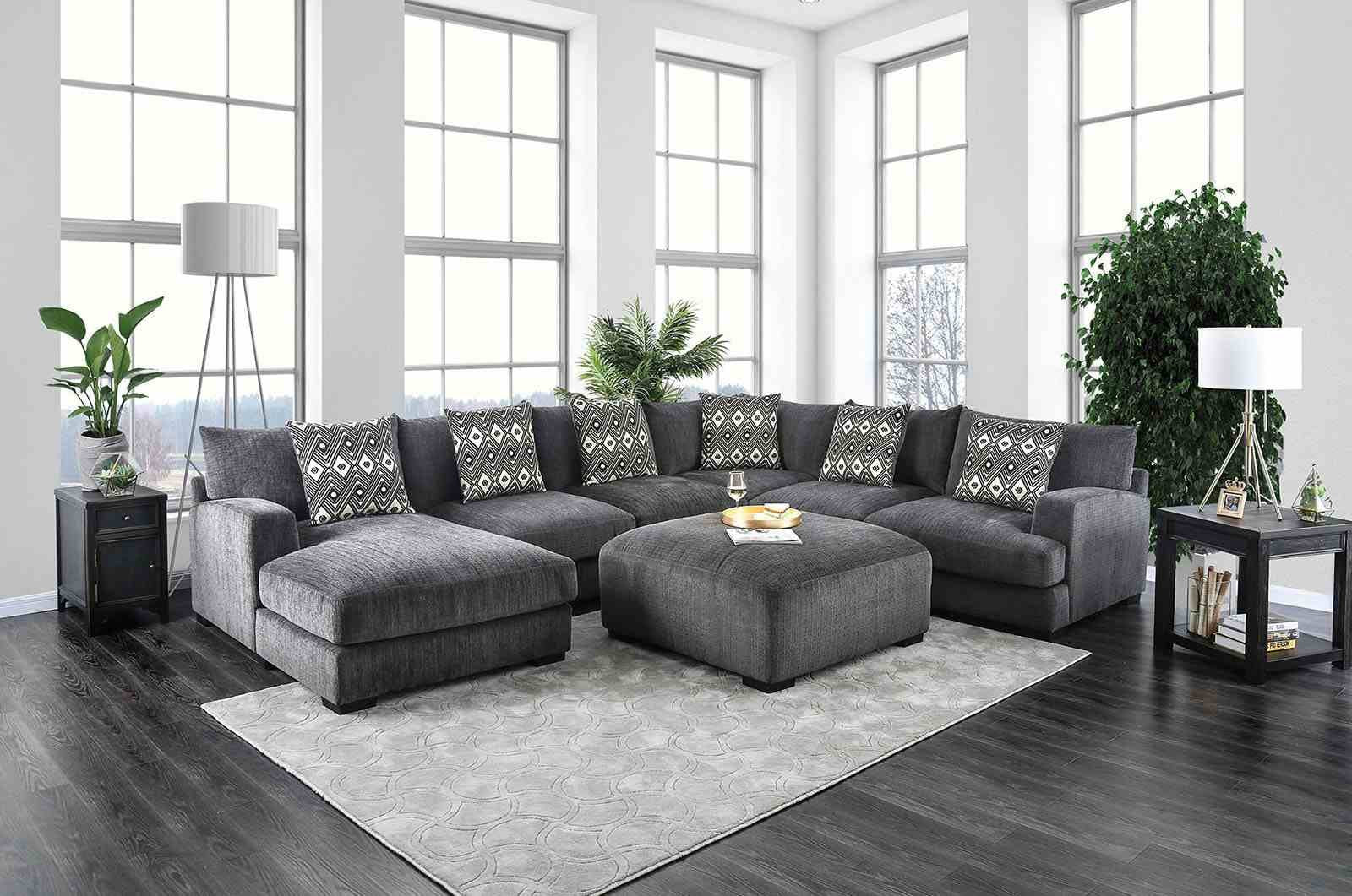 Kaylee Ottoman, Gray - Image 2