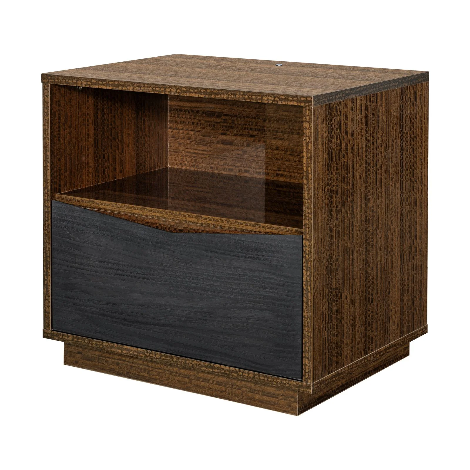 Kayner 1-Drawer Nightstand with LED Lights - Charcoal - Image 21