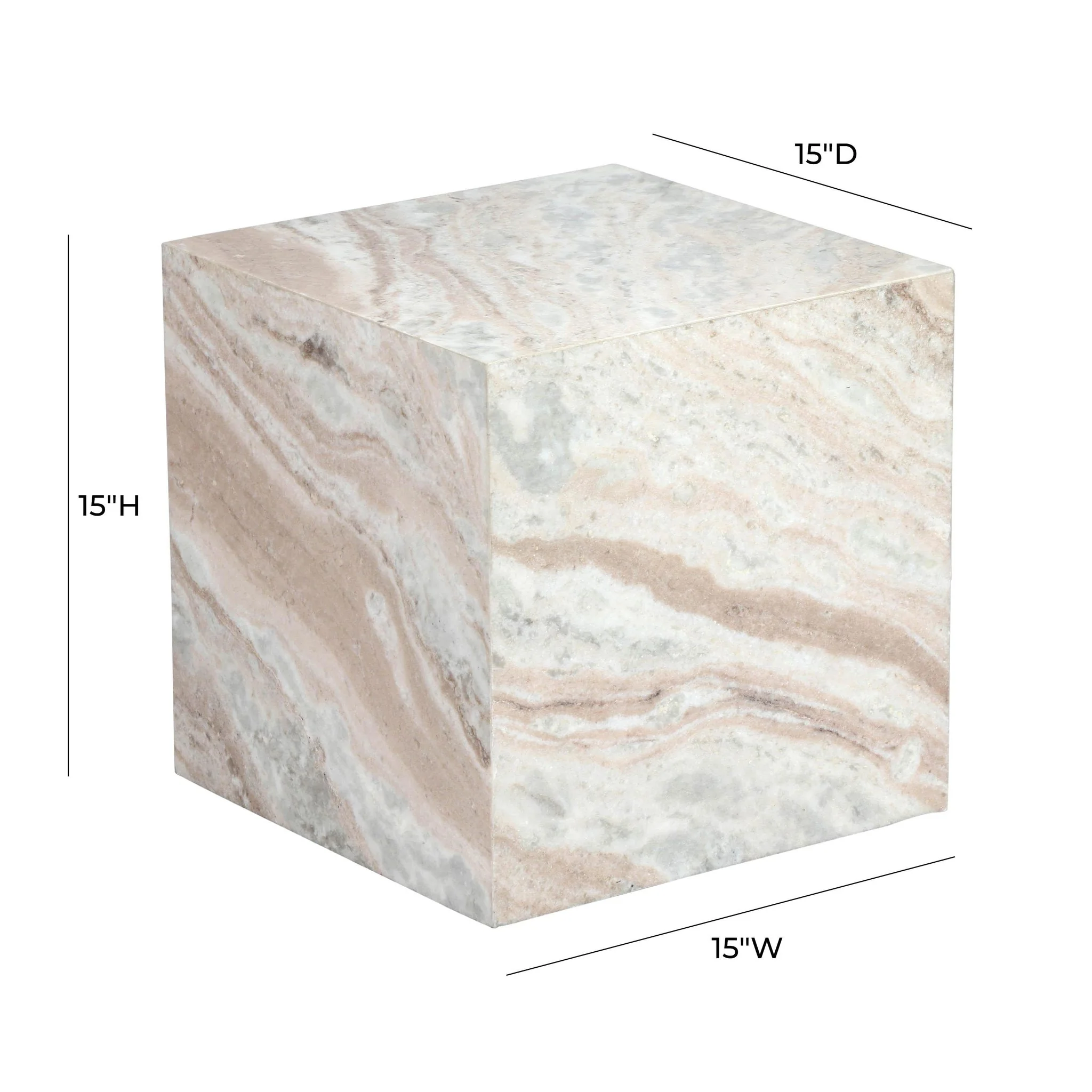 Keira Marble Side Table - Image 7