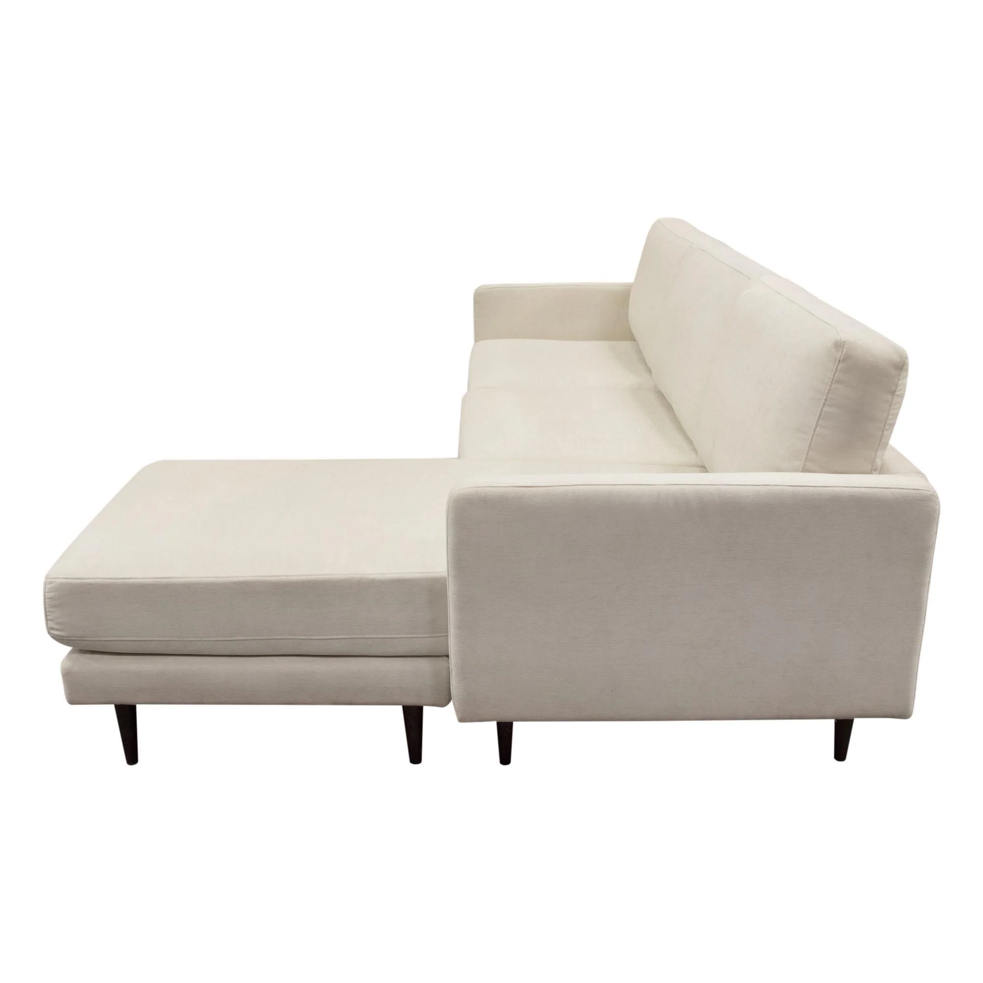 Kelsey Reversible Chaise Sectional in Cream Fabric by Diamond Sofa - Image 7
