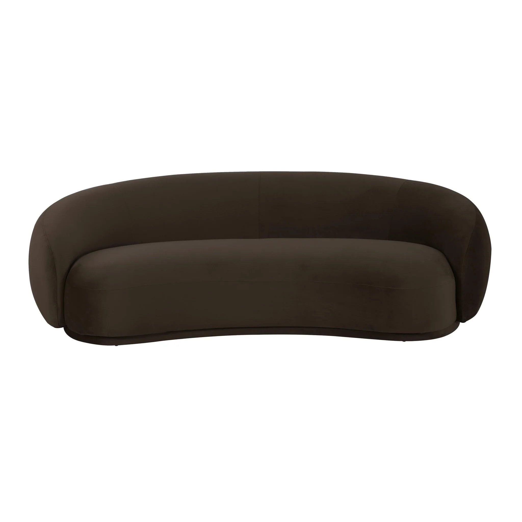 Kendall Chocolate Brown Velvet Sofa - Image 3