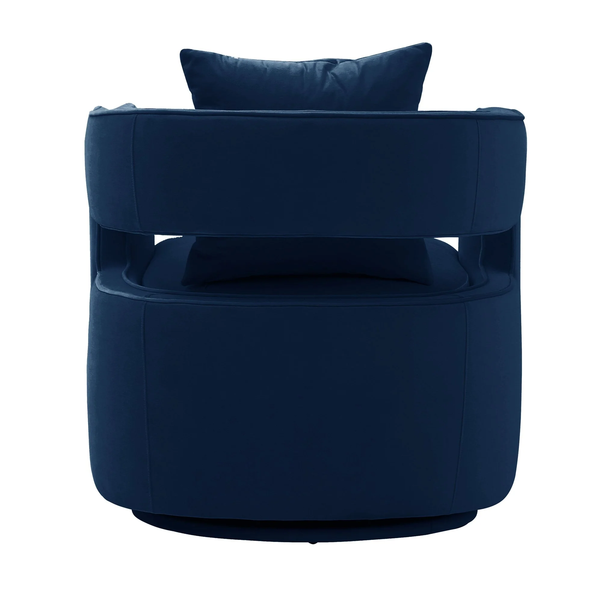 Kennedy Navy Velvet Swivel Chair - Image 4