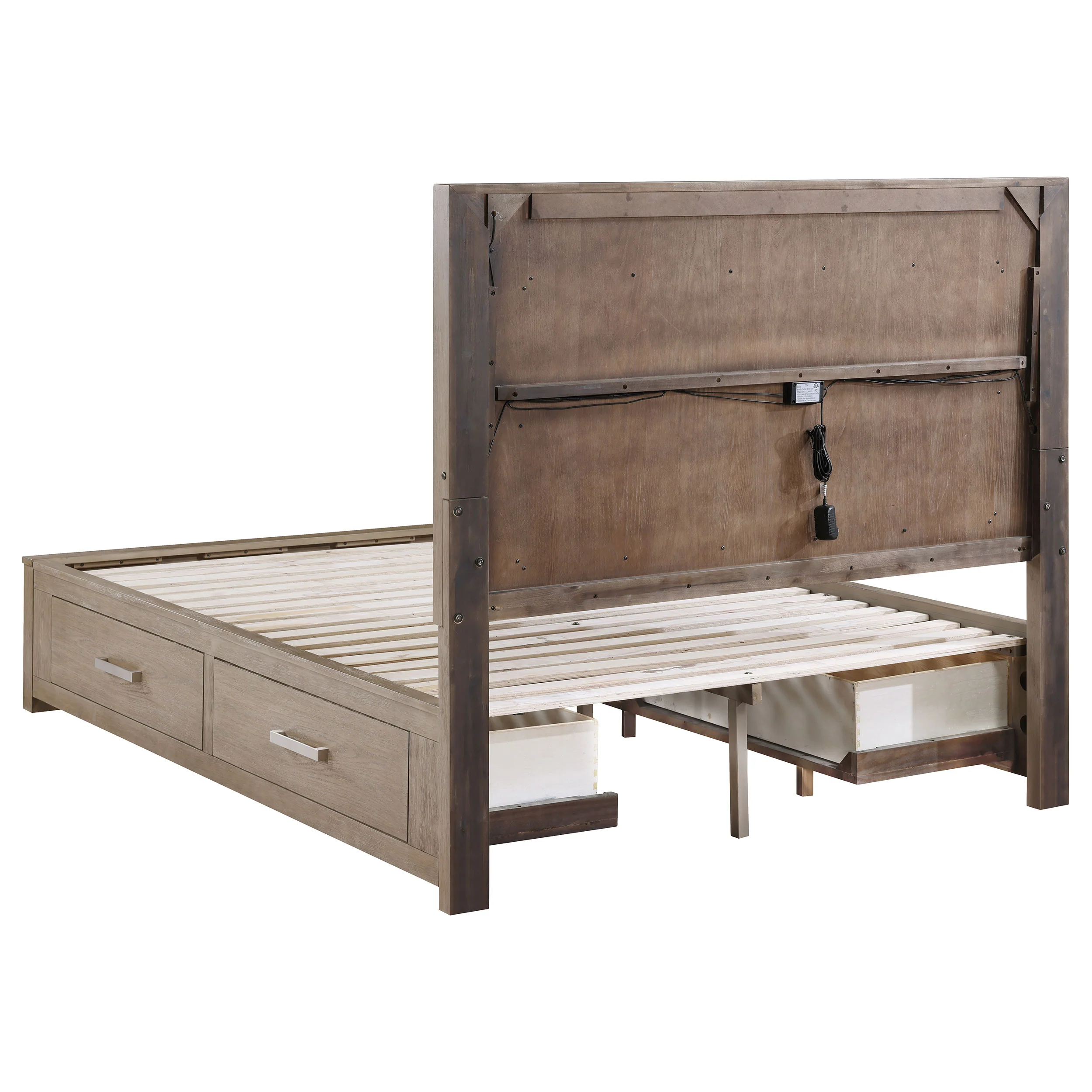 Kenora Panel Platform Storage Bed with LED Lighting - Image 24