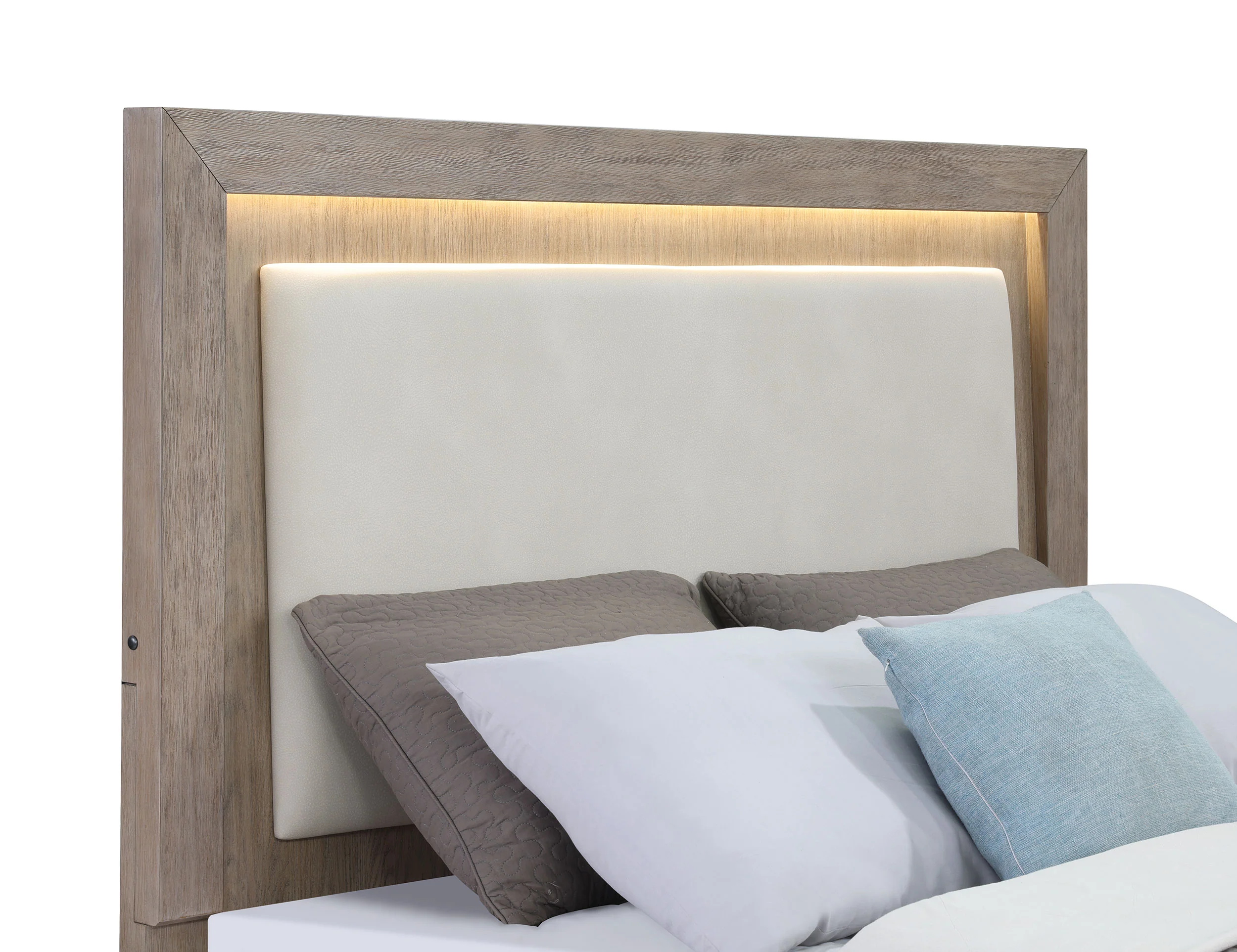 Kenora Panel Platform Storage Bed with LED Lighting - Image 40