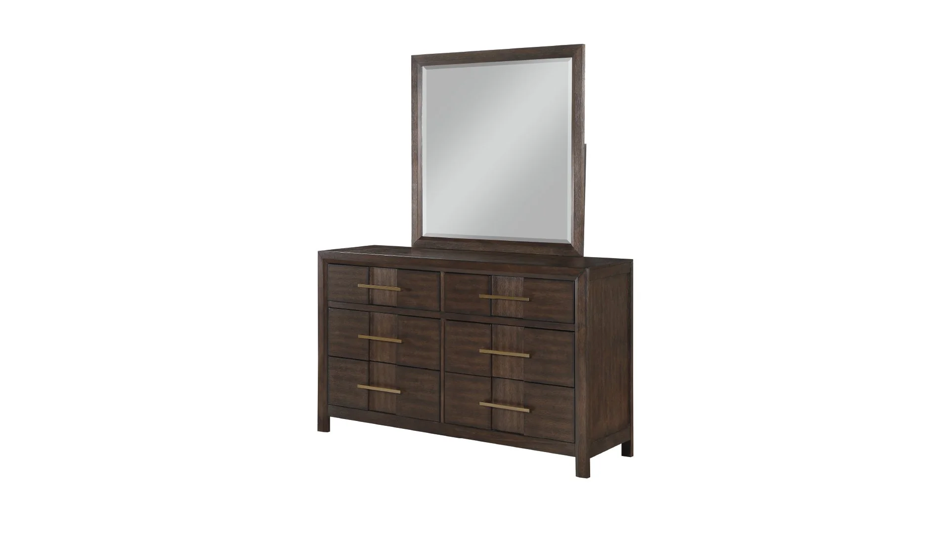 Kenzo Full 5 Pc Bedroom Set Walnut - Image 12