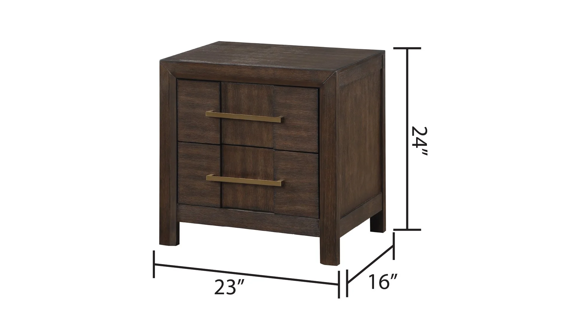 Kenzo Full 5 Pc Bedroom Set Walnut - Image 14
