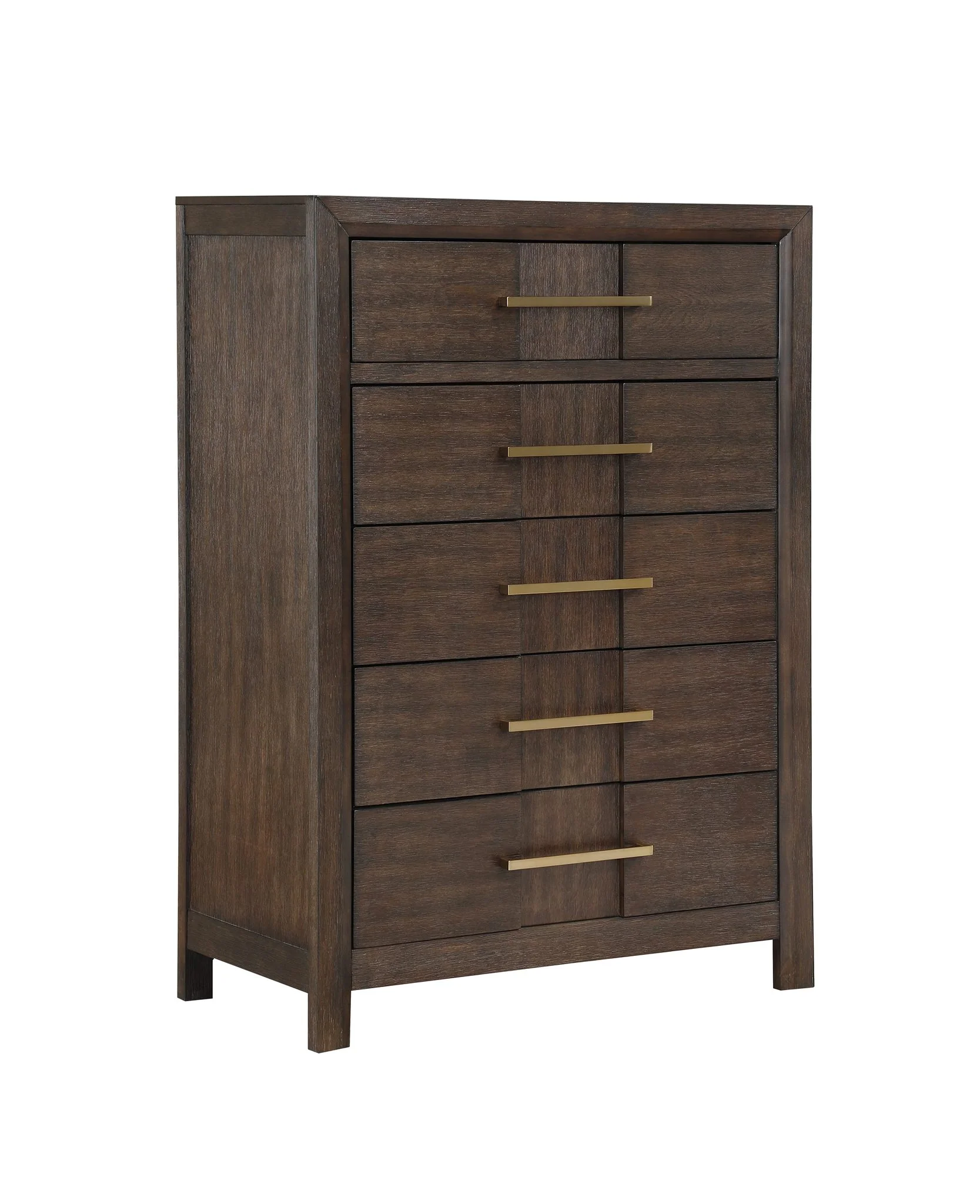 Kenzo Full 5 Pc Bedroom Set Walnut - Image 18