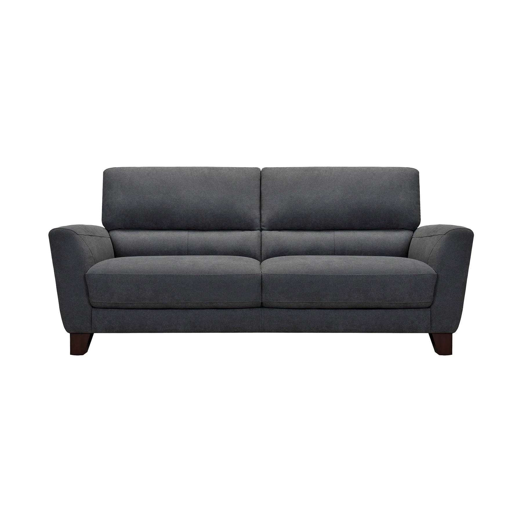 Kester 81" Square Arm Dark Gray Fabric Sofa