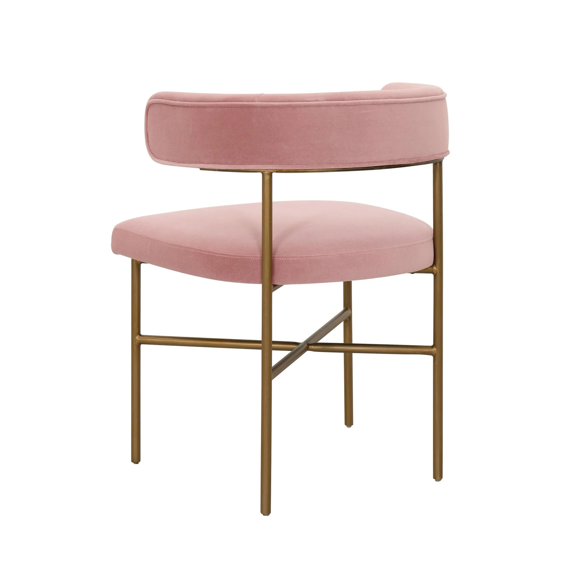 Kim Velvet Chair in Blush - Image 4