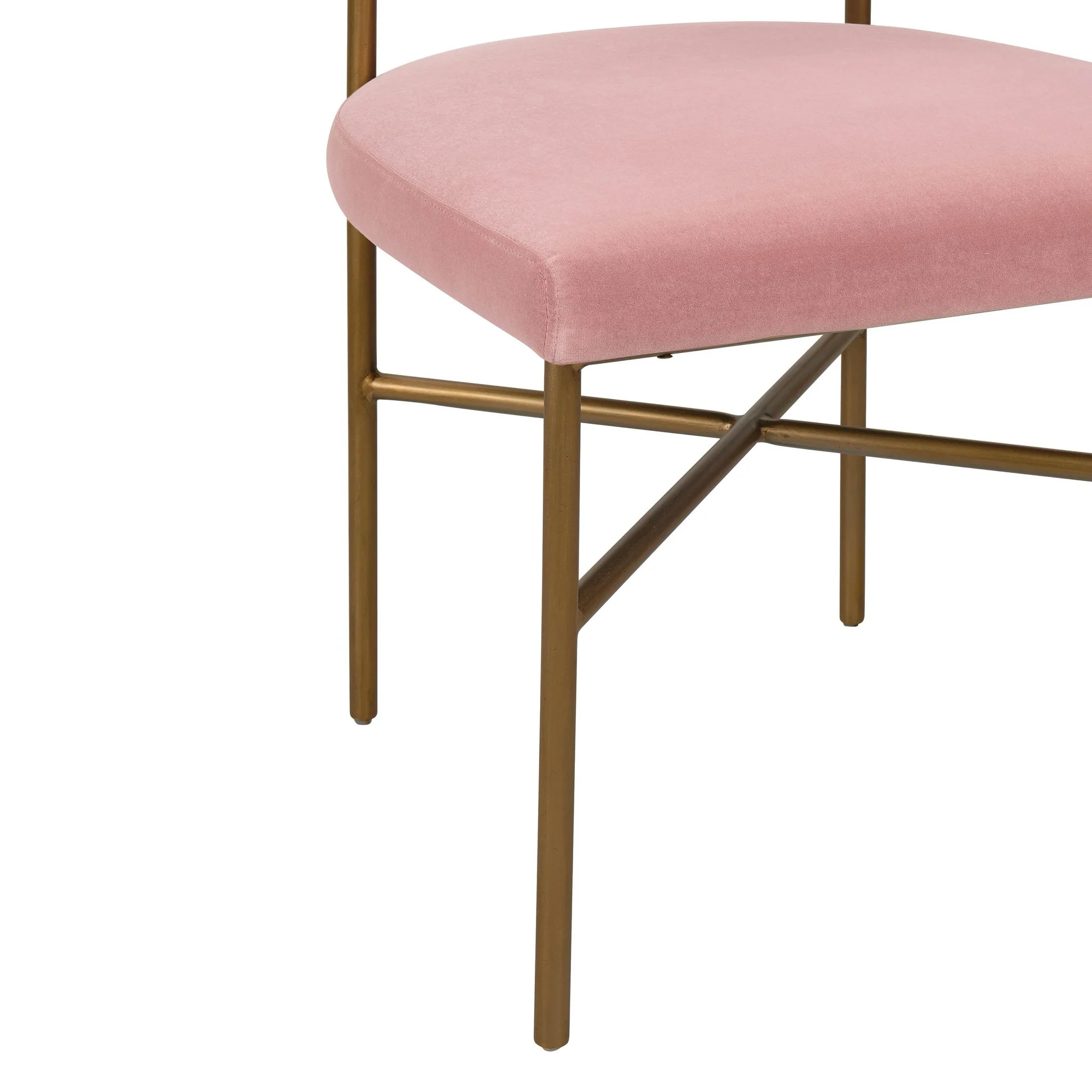 Kim Velvet Chair in Blush - Image 5