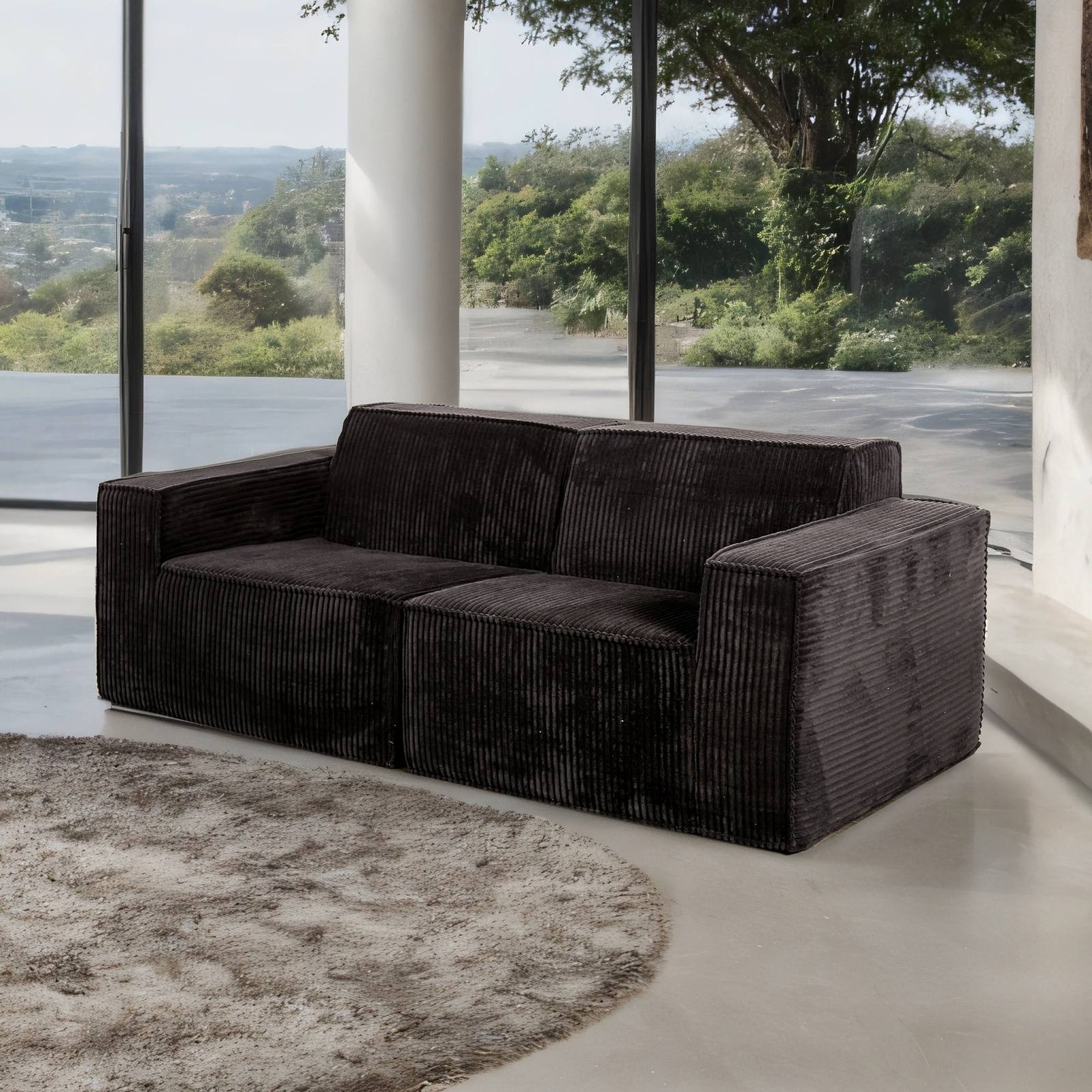 Kimara Loveseat, Black