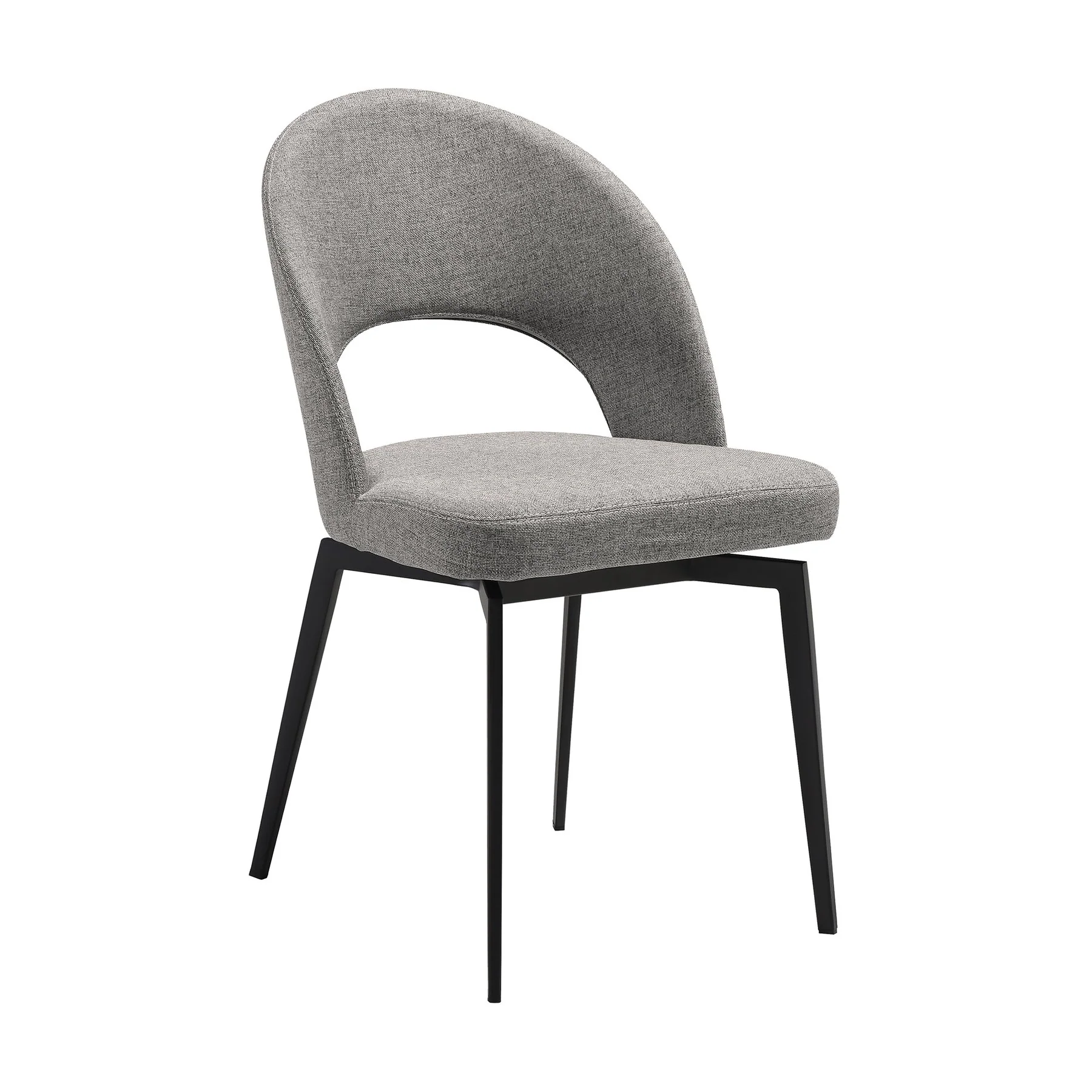 Knox Lucia 5 Piece Dining Set with Sintered Stone Top and Gray Fabric Chairs - Image 2
