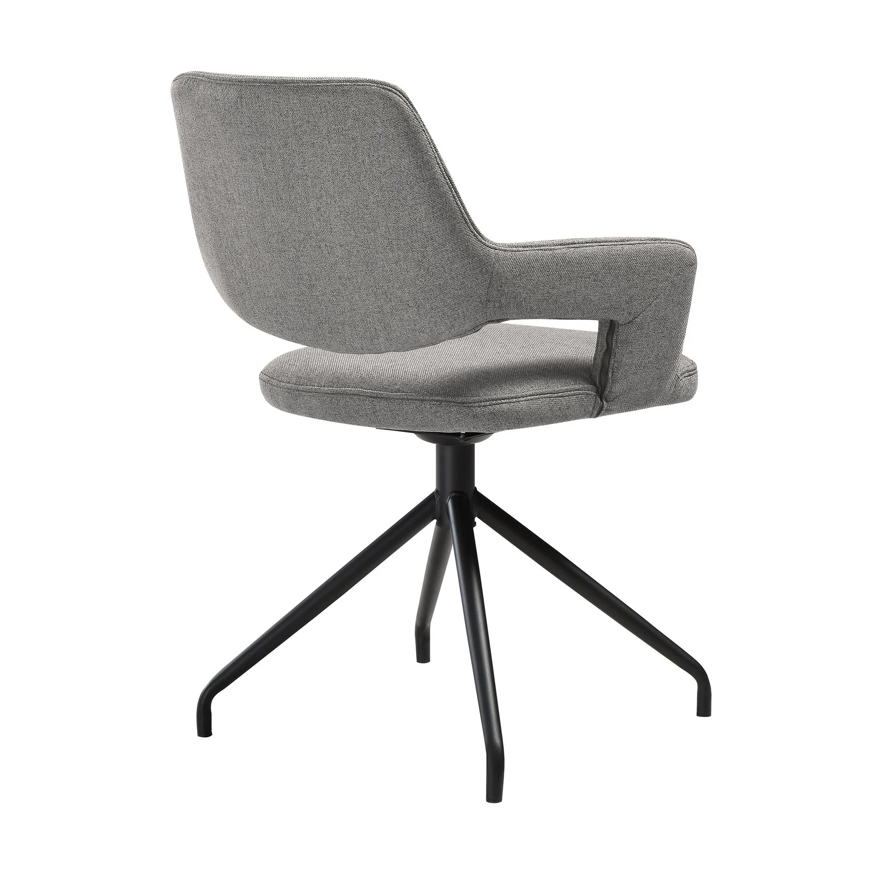 Knox Penny 7 Piece Dining Set with Sintered Stone Top and Gray Fabric Chairs - Image 3