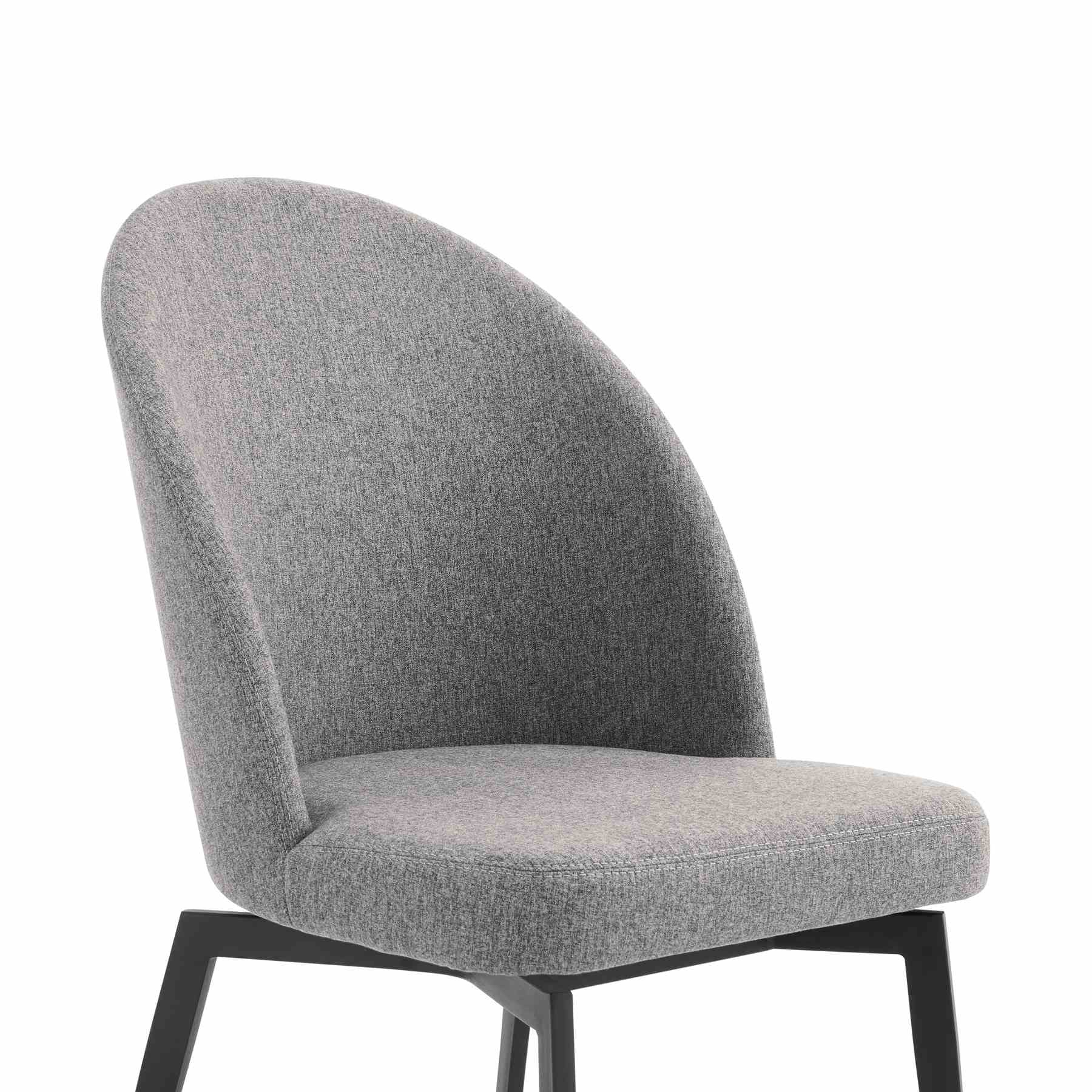 Knox Sunny 5 Piece Dining Set with Gray Fabric Chairs - Image 6