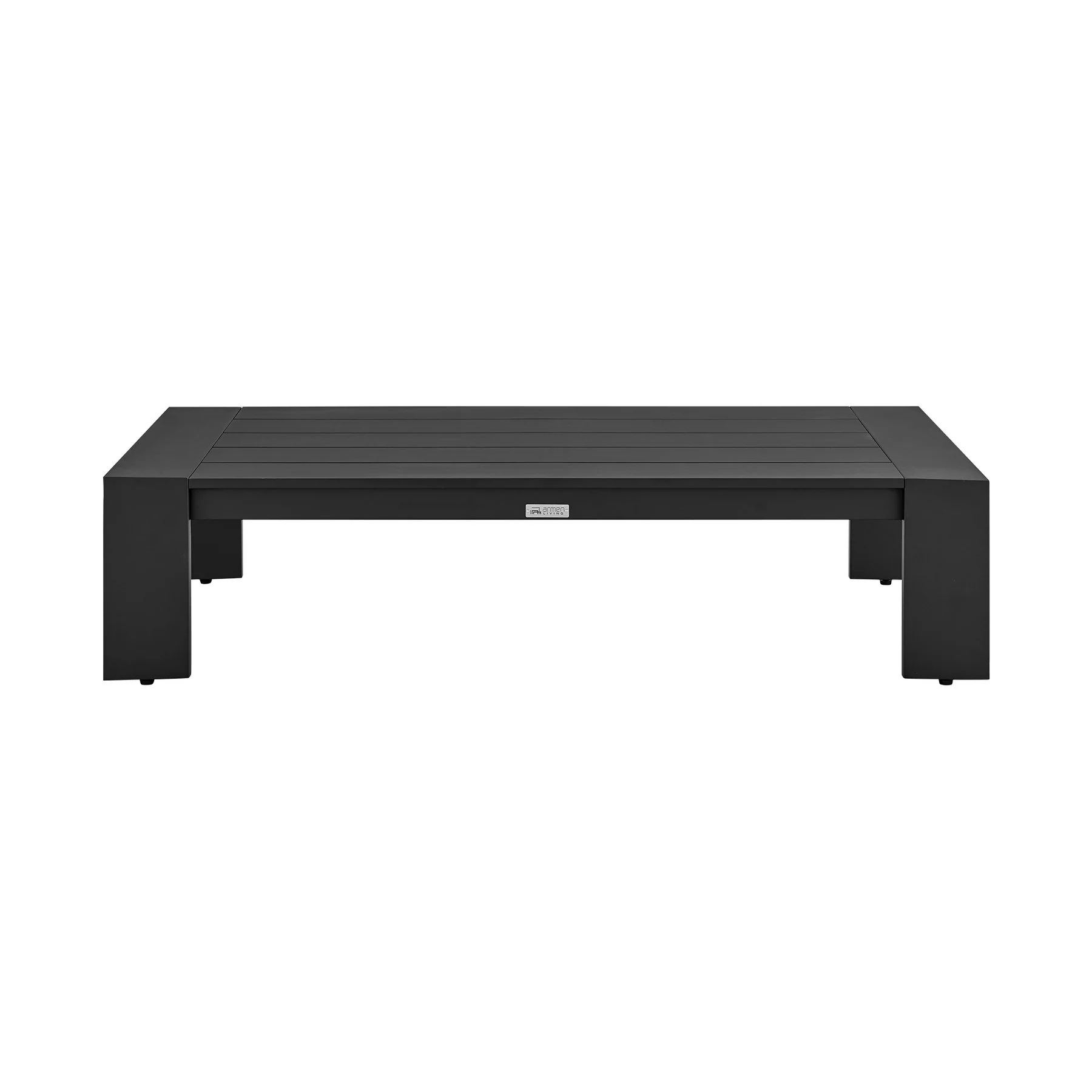 Koda 4 Piece Outdoor Patio Furniture Set in Black Aluminum with Gray Cushions - Image 7