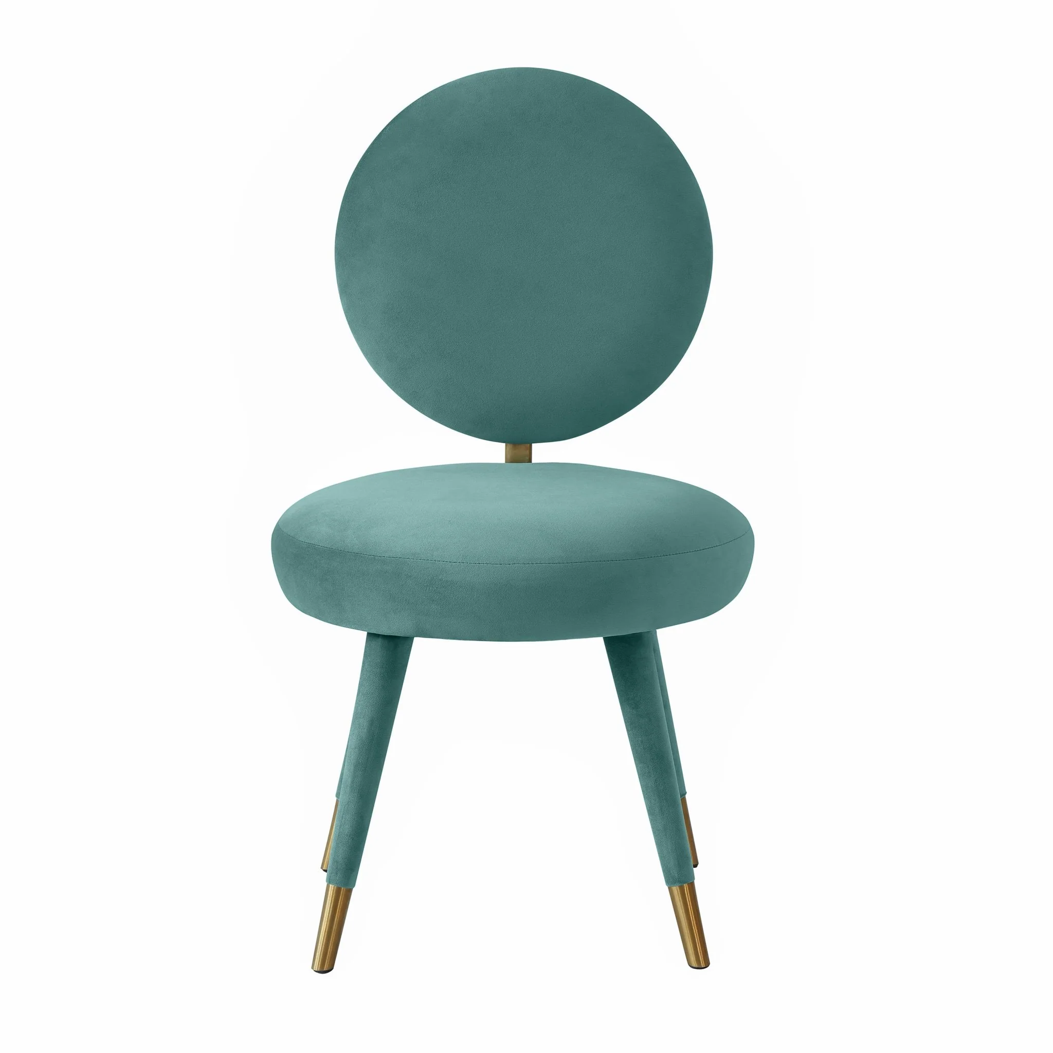 Kylie Sea Blue Velvet Dining Chair - Image 3