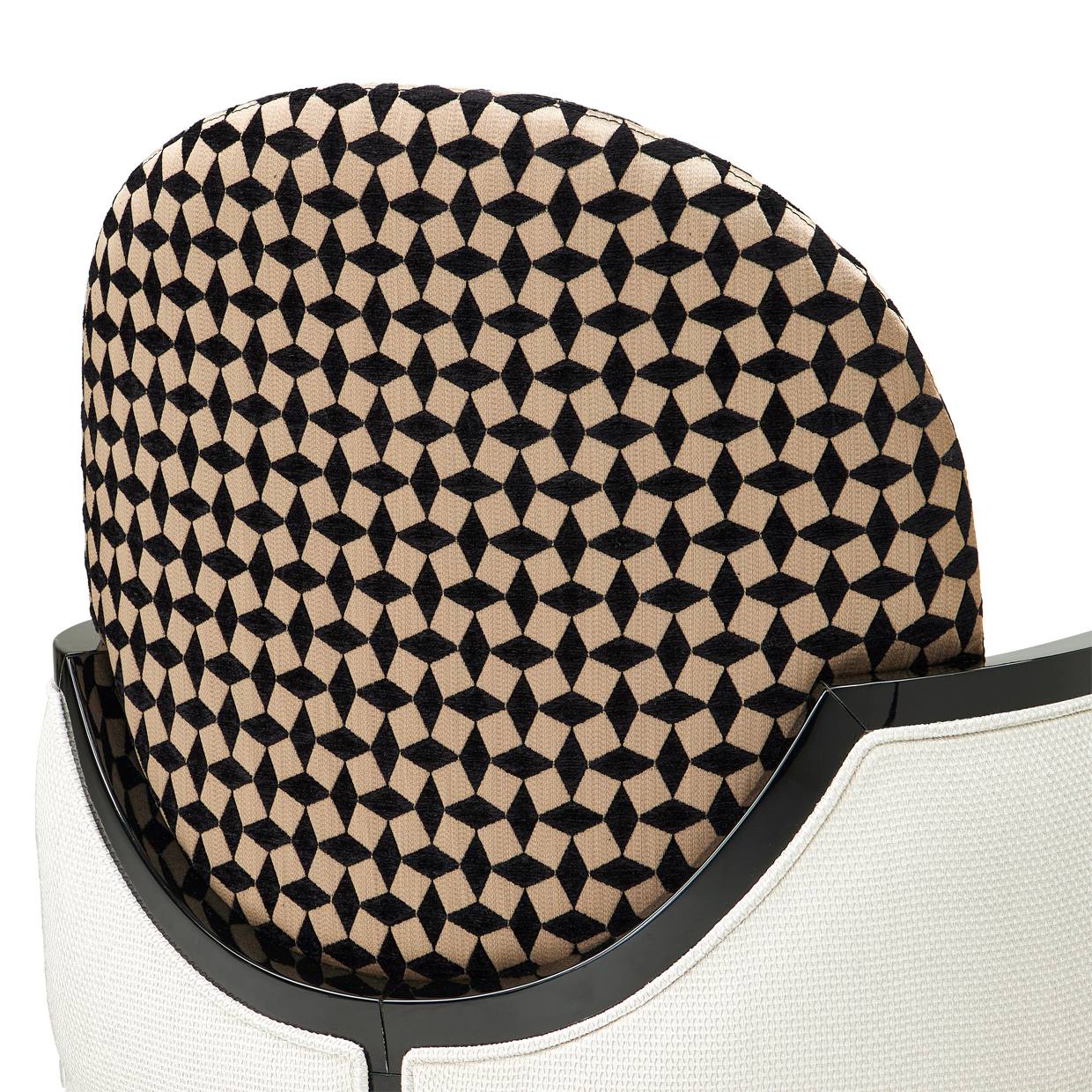 La Francaise Accent Chair - Cafe au Lait/Black - Image 12