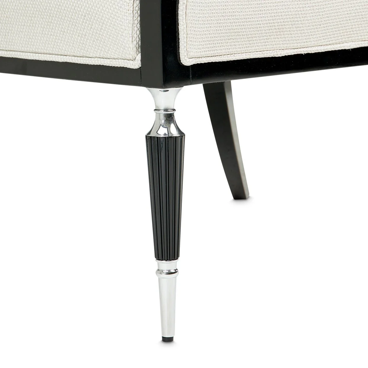 La Francaise Accent Chair - Cafe au Lait/Black - Image 8