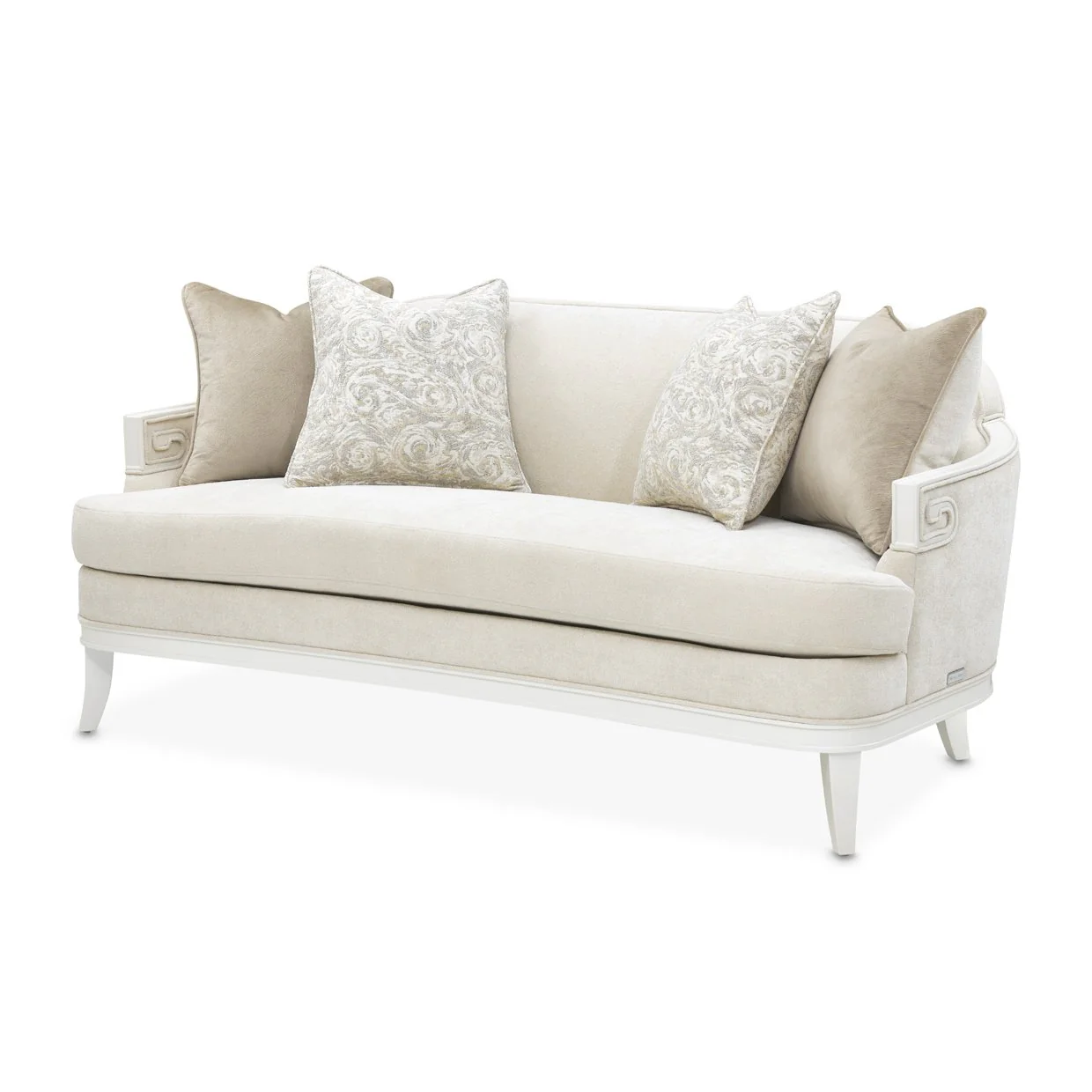 La Marisia Chenille Loveseat - Tranquil/Creamy Pearl - Image 17
