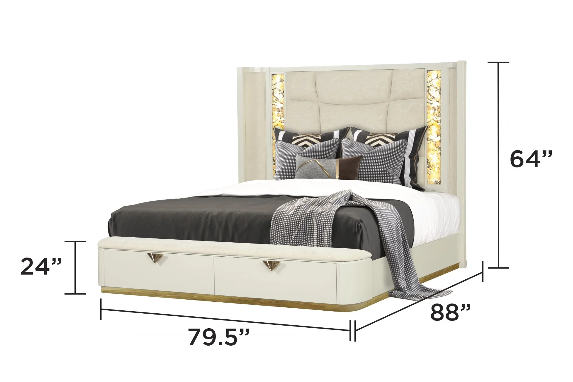 La Pierre King 5PC Bedroom Set - Image 4