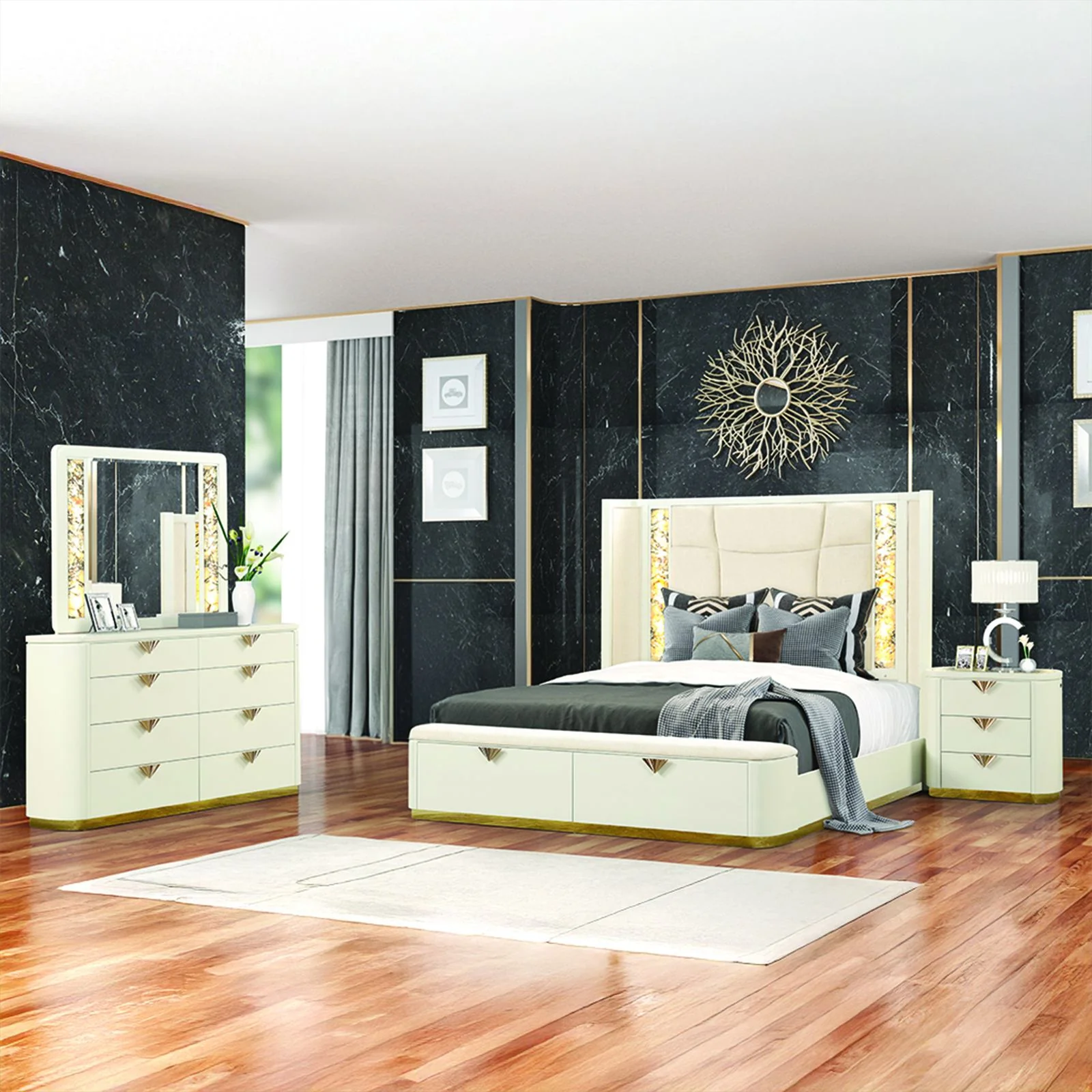 La Pierre Queen 4PC Bedroom Set - Image 16